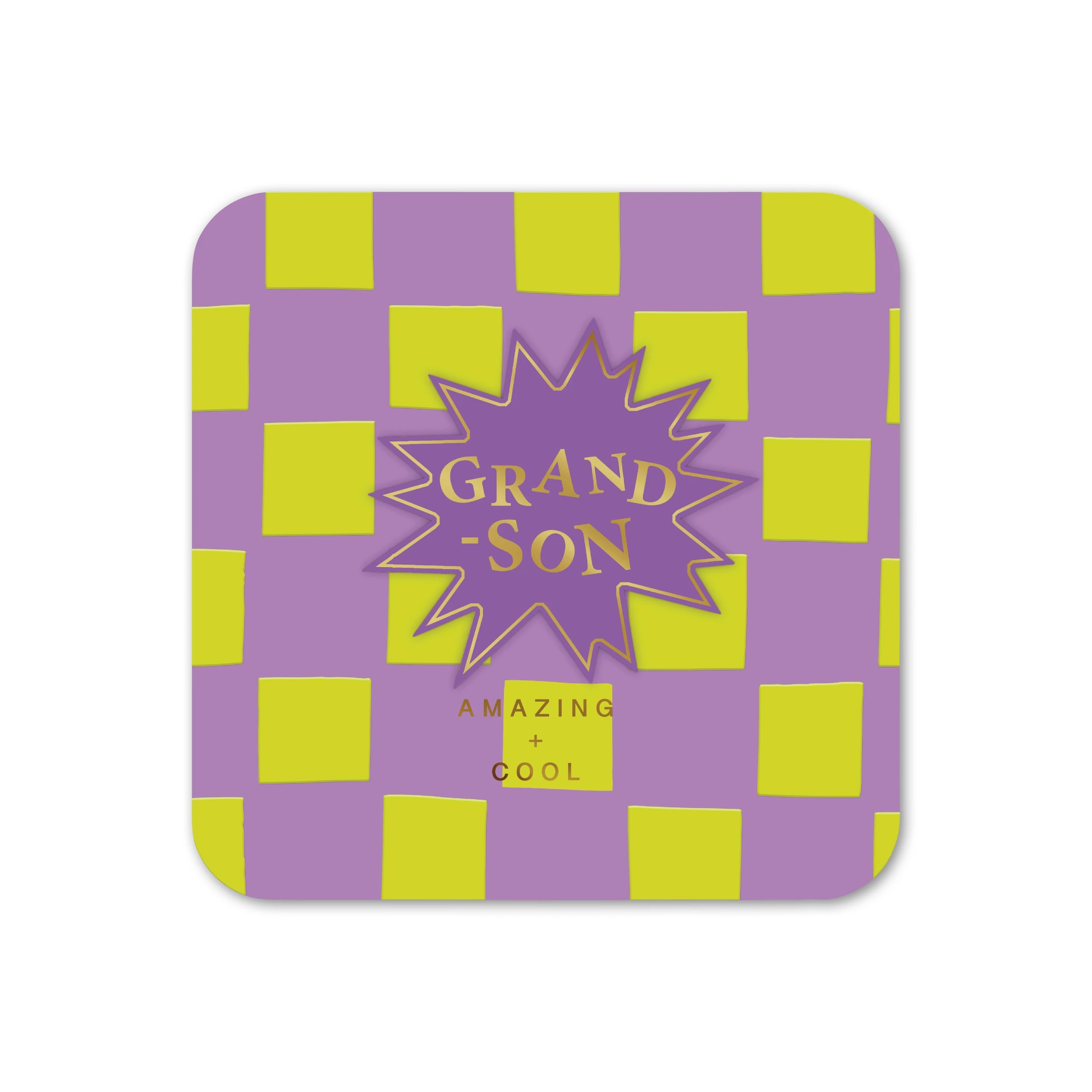 3 Hallmark Birthday Card for Grandson - Neon Pattern, 3 of 3
