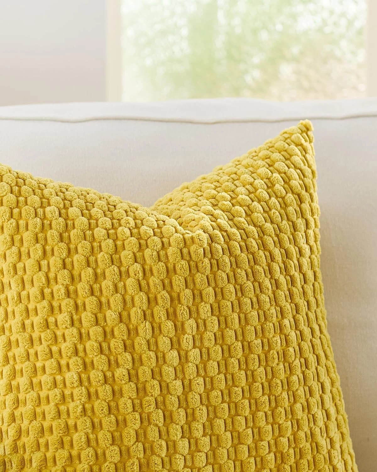 2 Gioia Casa 2-Pack Bubble Corn Cushion Covers 30cm x 50cm - Mustard, 2 of 4