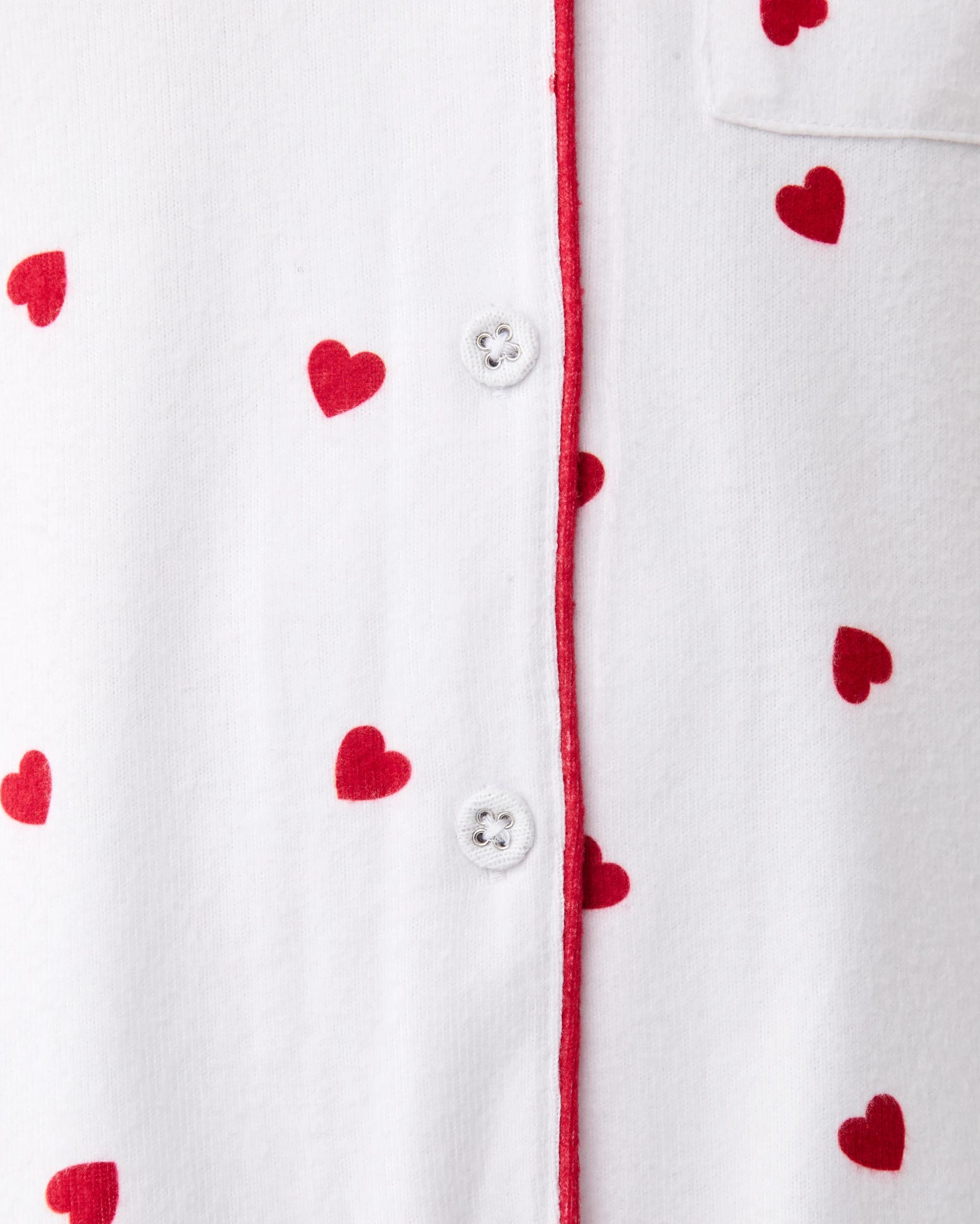 5 Hachi Button Down Pyjama Set Red Hearts, 5 of 7