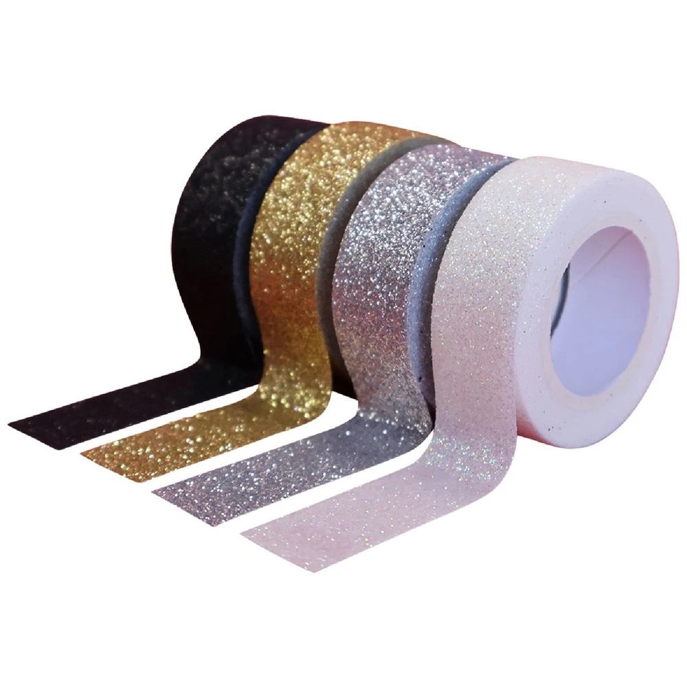 2 X-Press It Glitter Deco Tape 15mm x 3m Jewels 4 Pack, 2 of 3