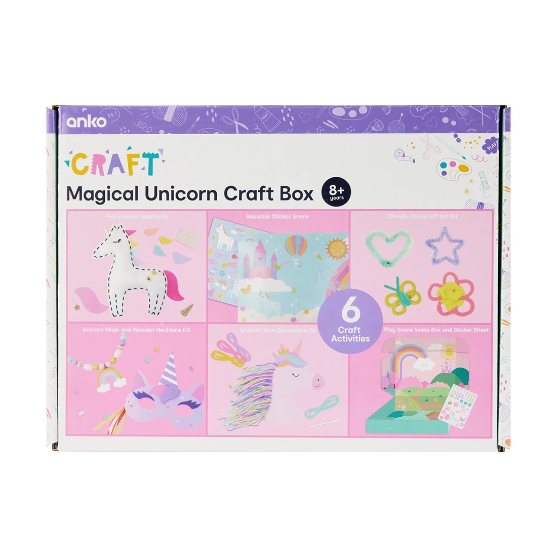 1 75 Piece Magical Unicorn Craft Box, 1 of 10