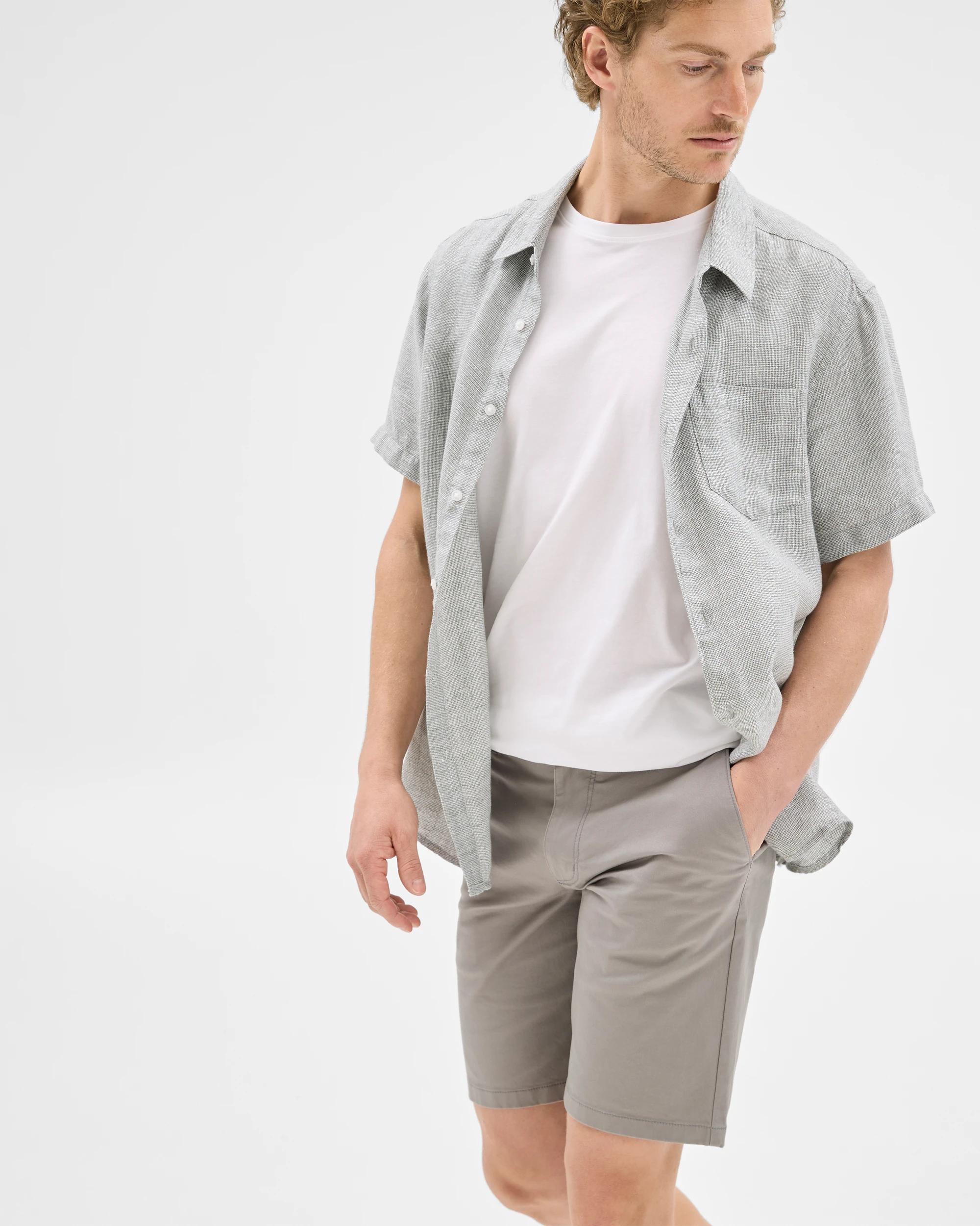 3 Target Australian Cotton Regular Stretch Chino Shorts STORM GREY, 3 of 7