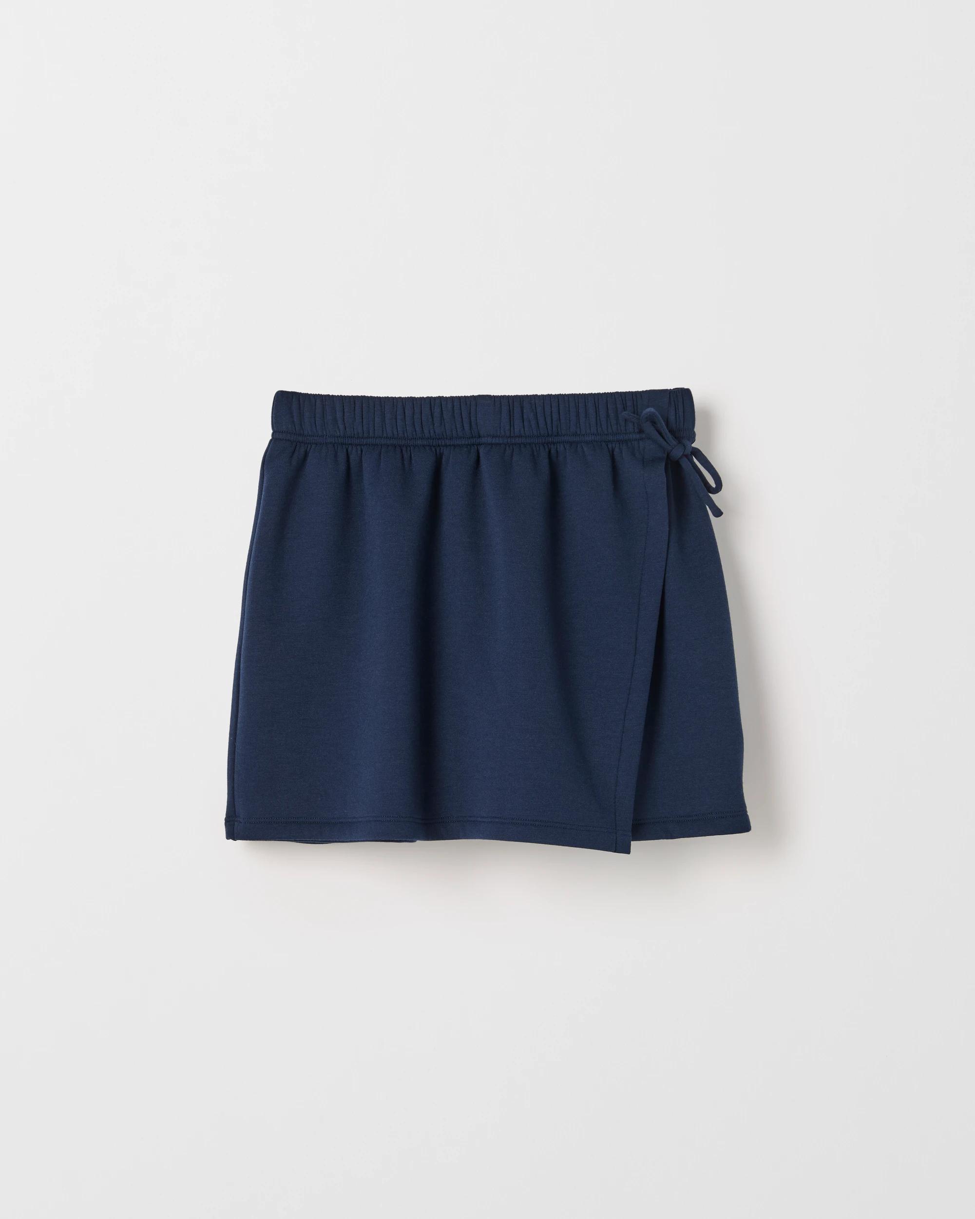 1 Target Kids Ponti Wrap Skort NAVY, 1 of 2