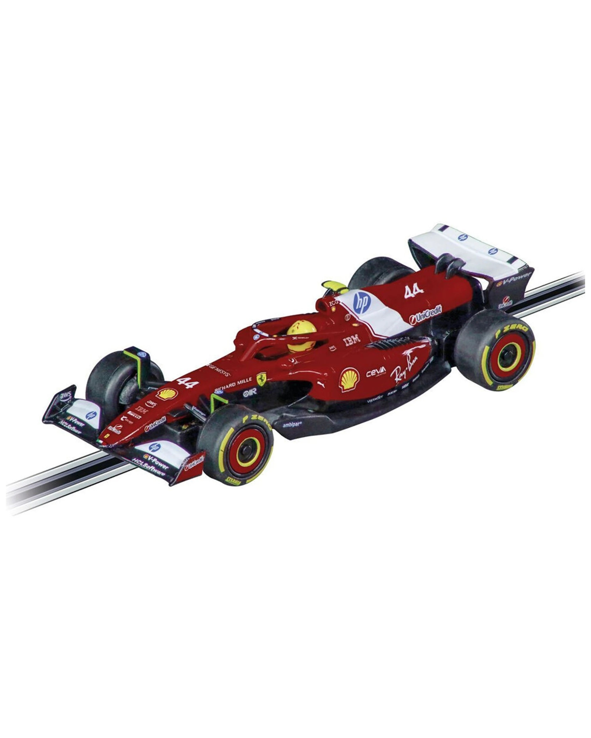 2 Carrera Slot Car Ferrari F1 Scale Model Car Kids Toy Plastic Detailed Replica - Red, 2 of 3