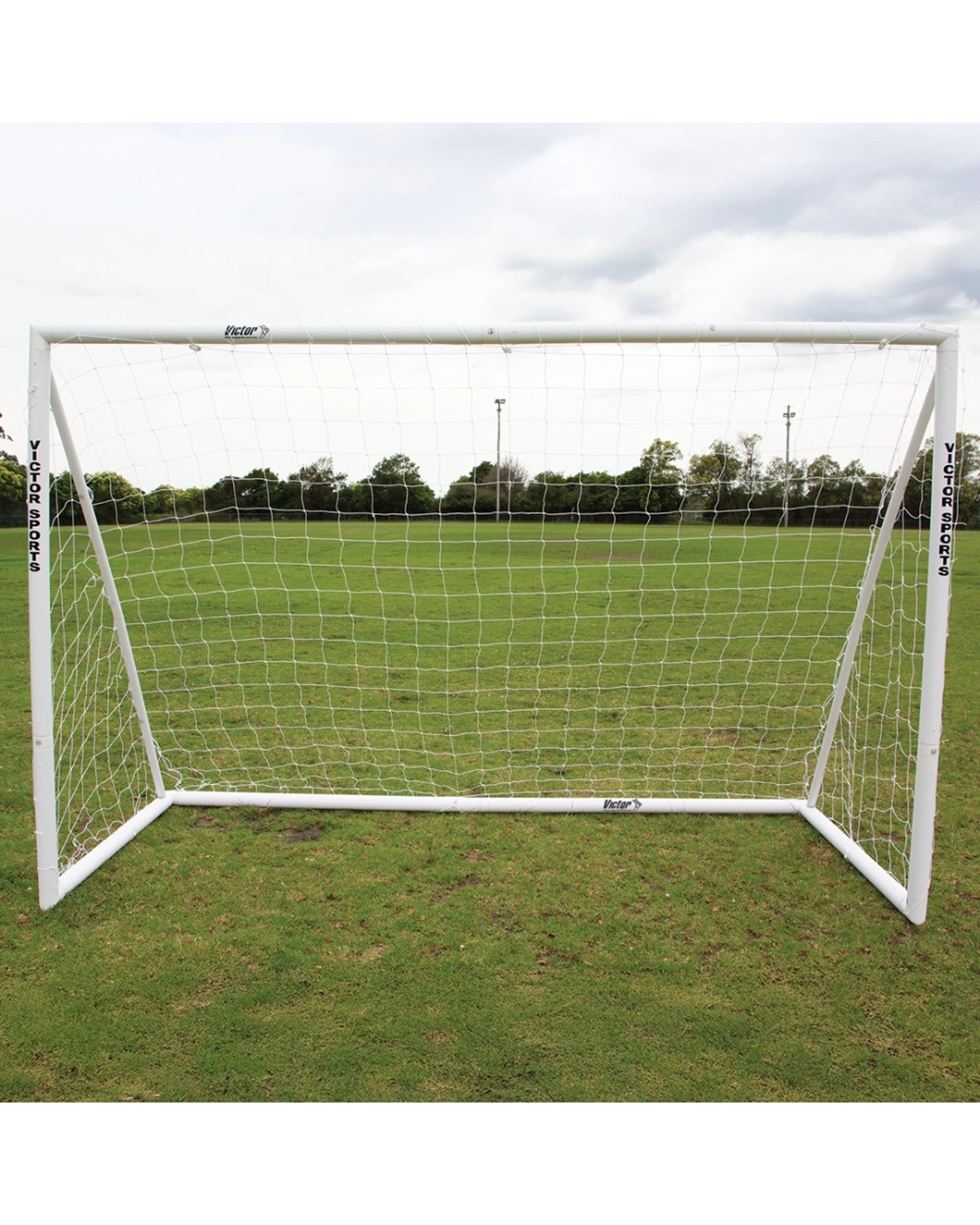 2 Victor Sports Soccer Goal PVC Portable Durable Junior Training 3x2m - White, 2 of 3