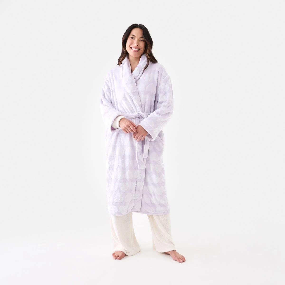 2 Printed Fleece Gown Llc Heart, 2 of 8