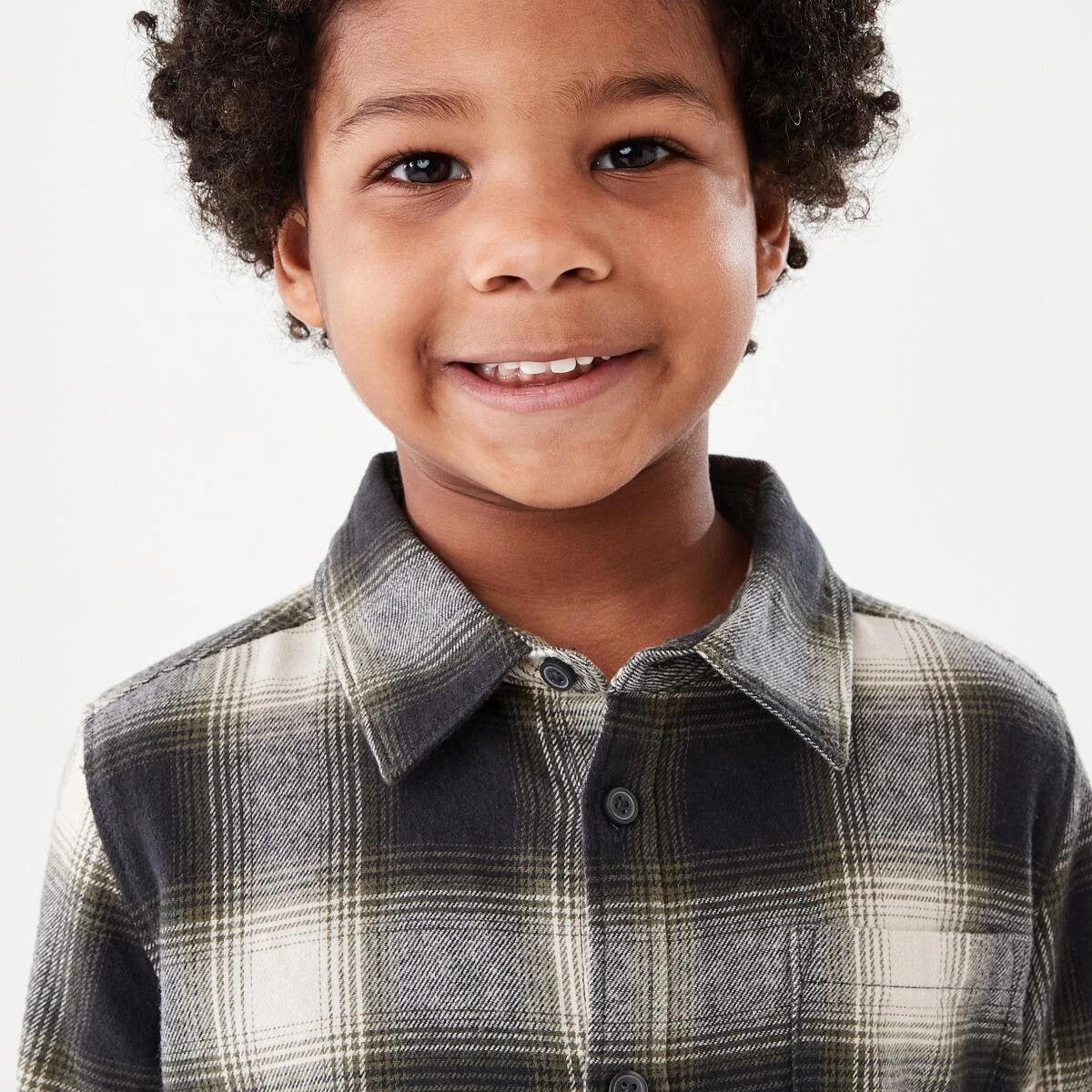 3 Yarn Dyed Flannel Shirt Grn Check, 3 of 9