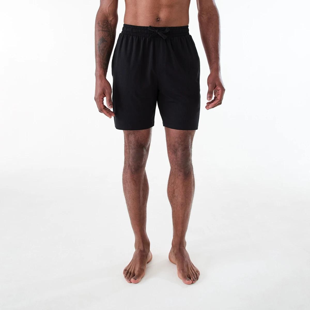 6 Cotton Elastane Shorts BLACK, 6 of 6