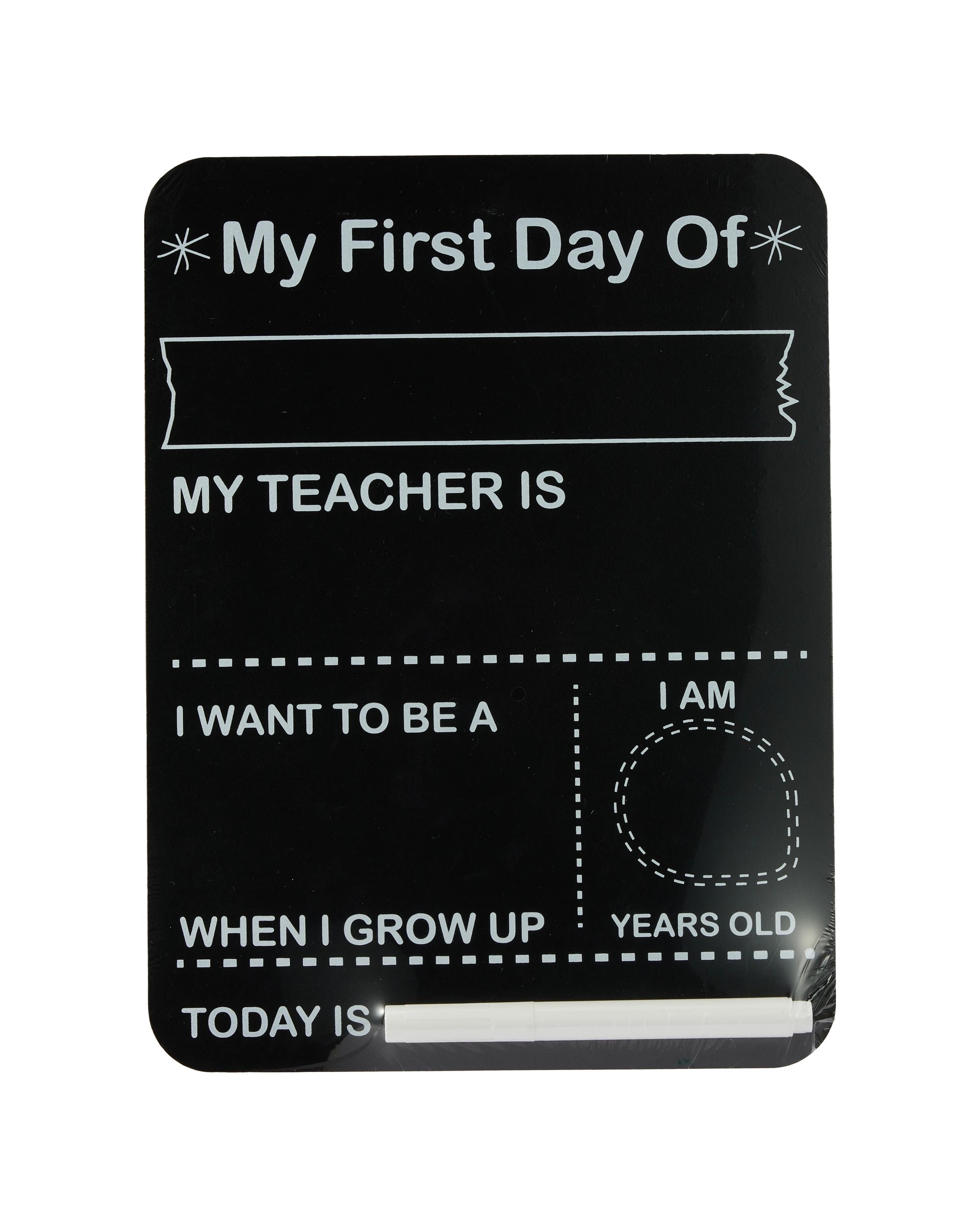 4 A4 My First Day Board - Black, 4 of 5