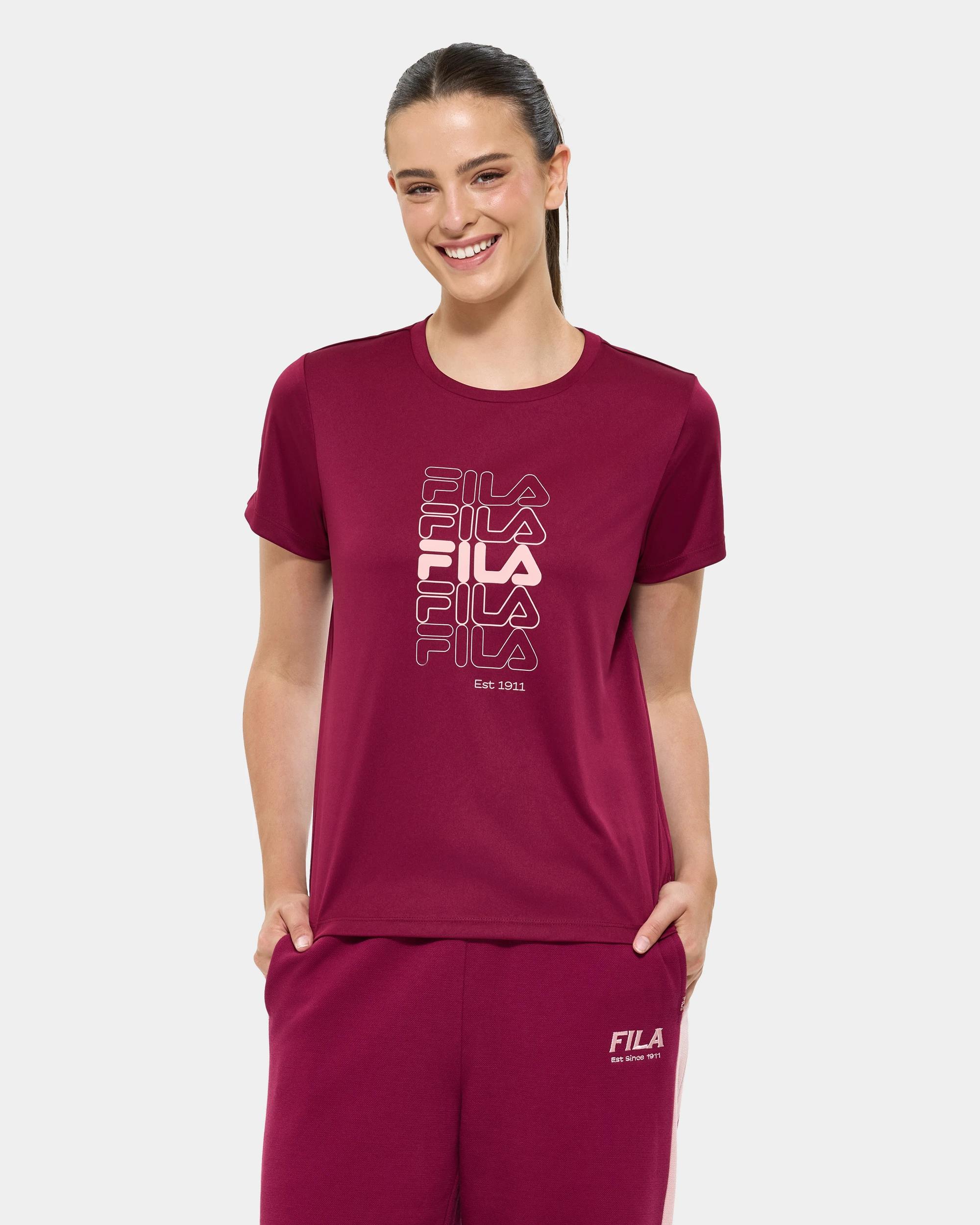1 Fila Dara T-Shirt WINE, 1 of 7