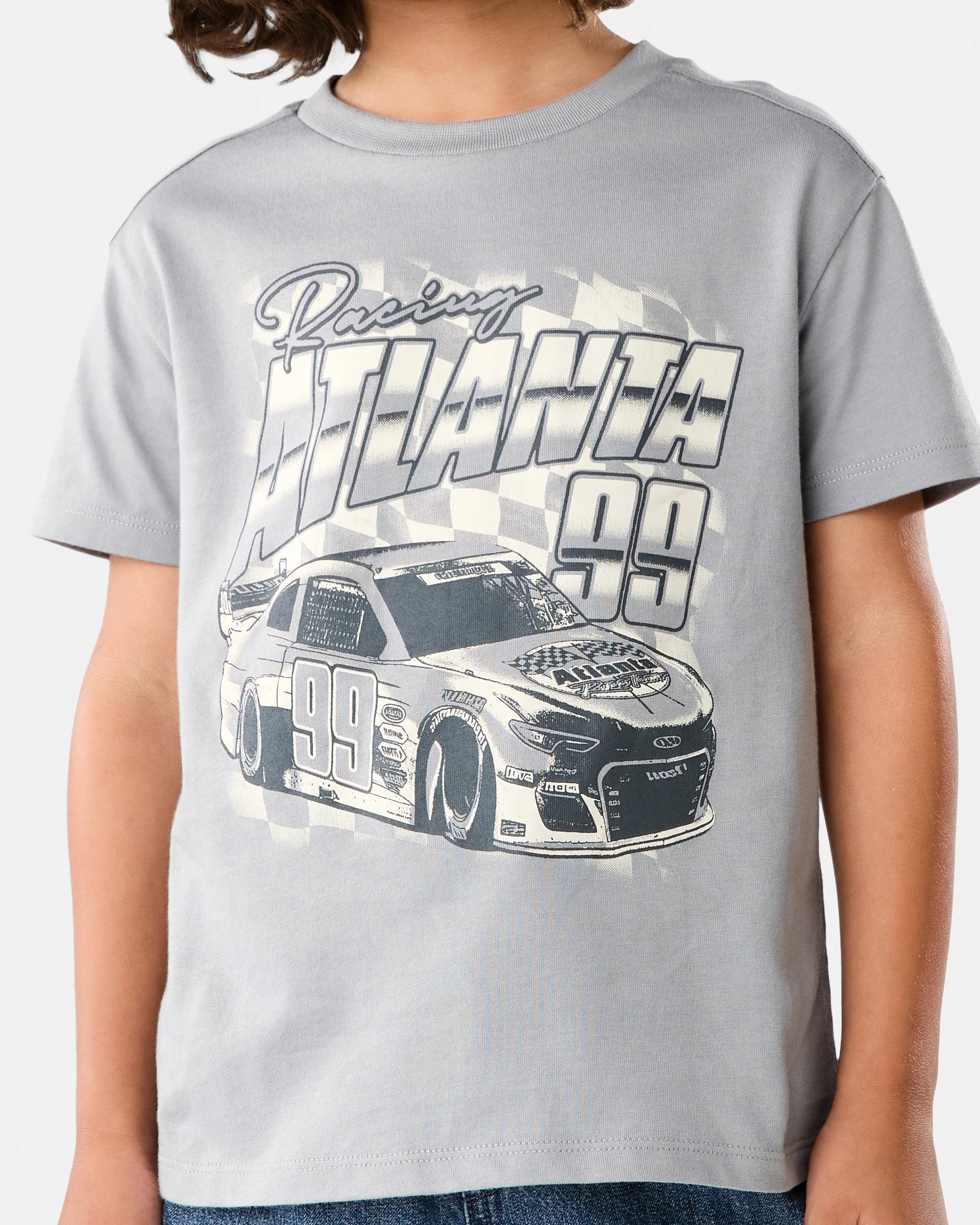 4 Chest Print T-shirt Gry Car, 4 of 6