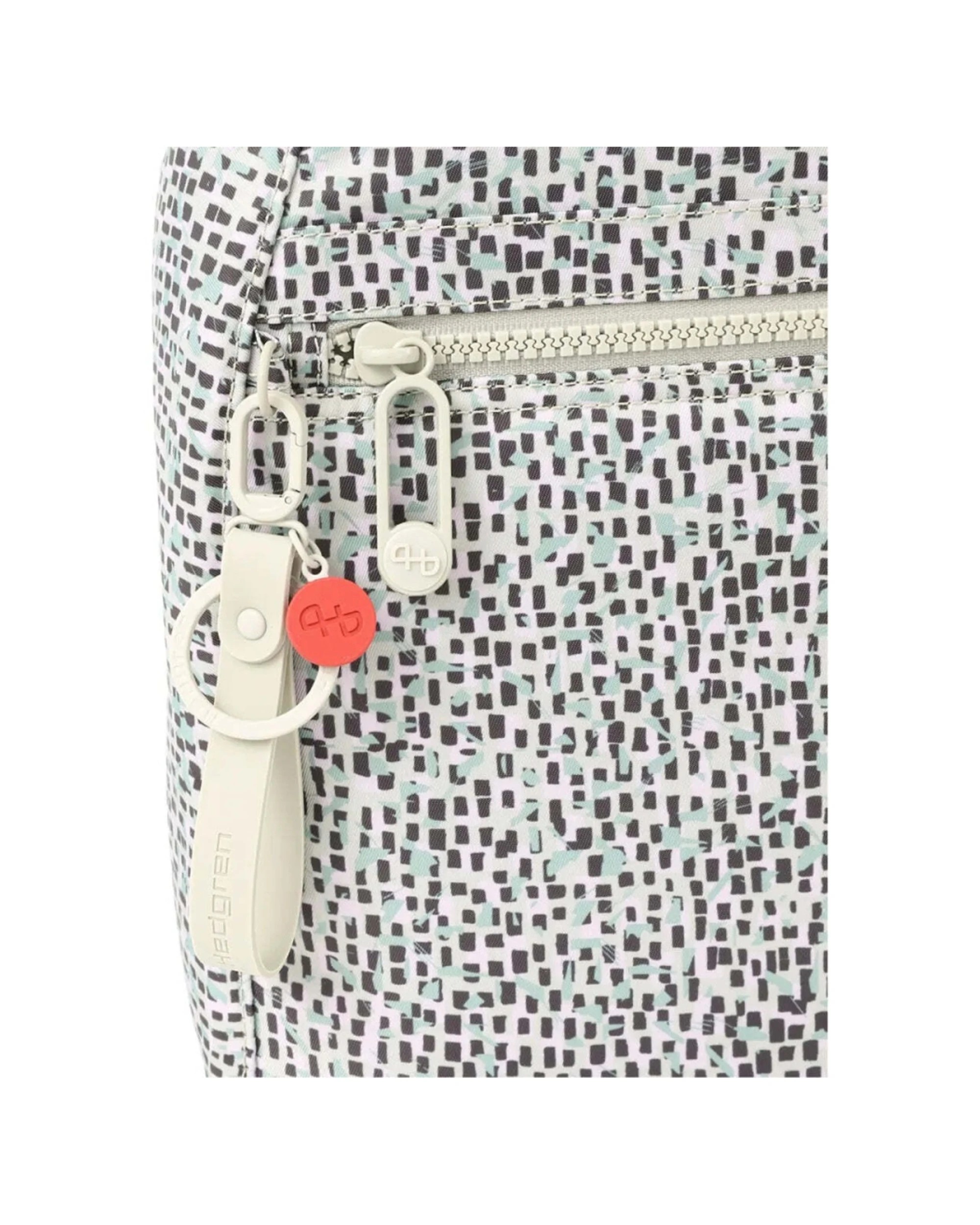 6 Hedgren Vogue Neo Anti-Theft Recycled Material Backpack Print SS26 - Green, 6 of 7