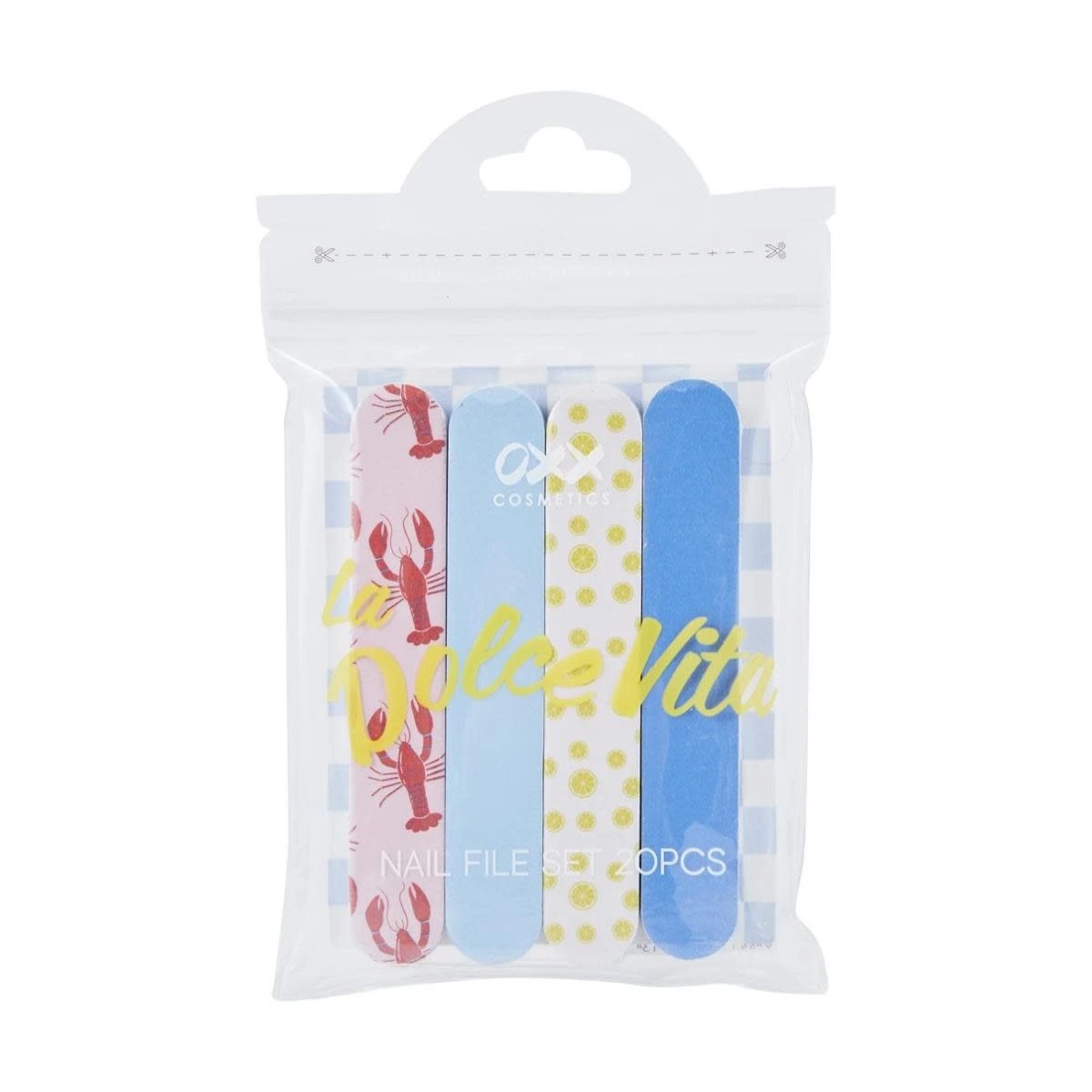 1 OXX Cosmetics 20 Piece La Dolce Vita Nail File Set, 1 of 3