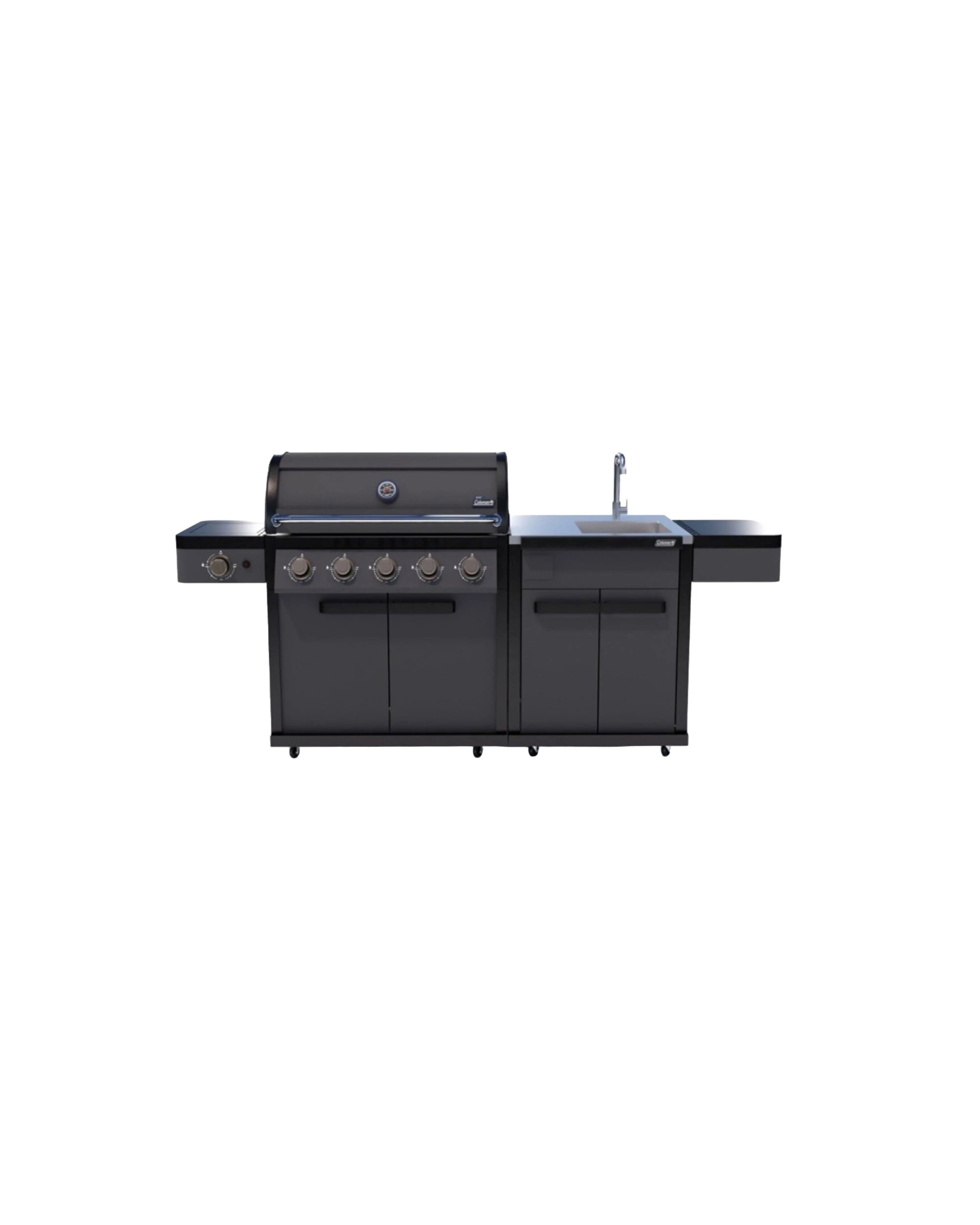 1 Coleman Pro Series 5 Burner Kitchen With Sink Module Matt - Black, 1 of 6