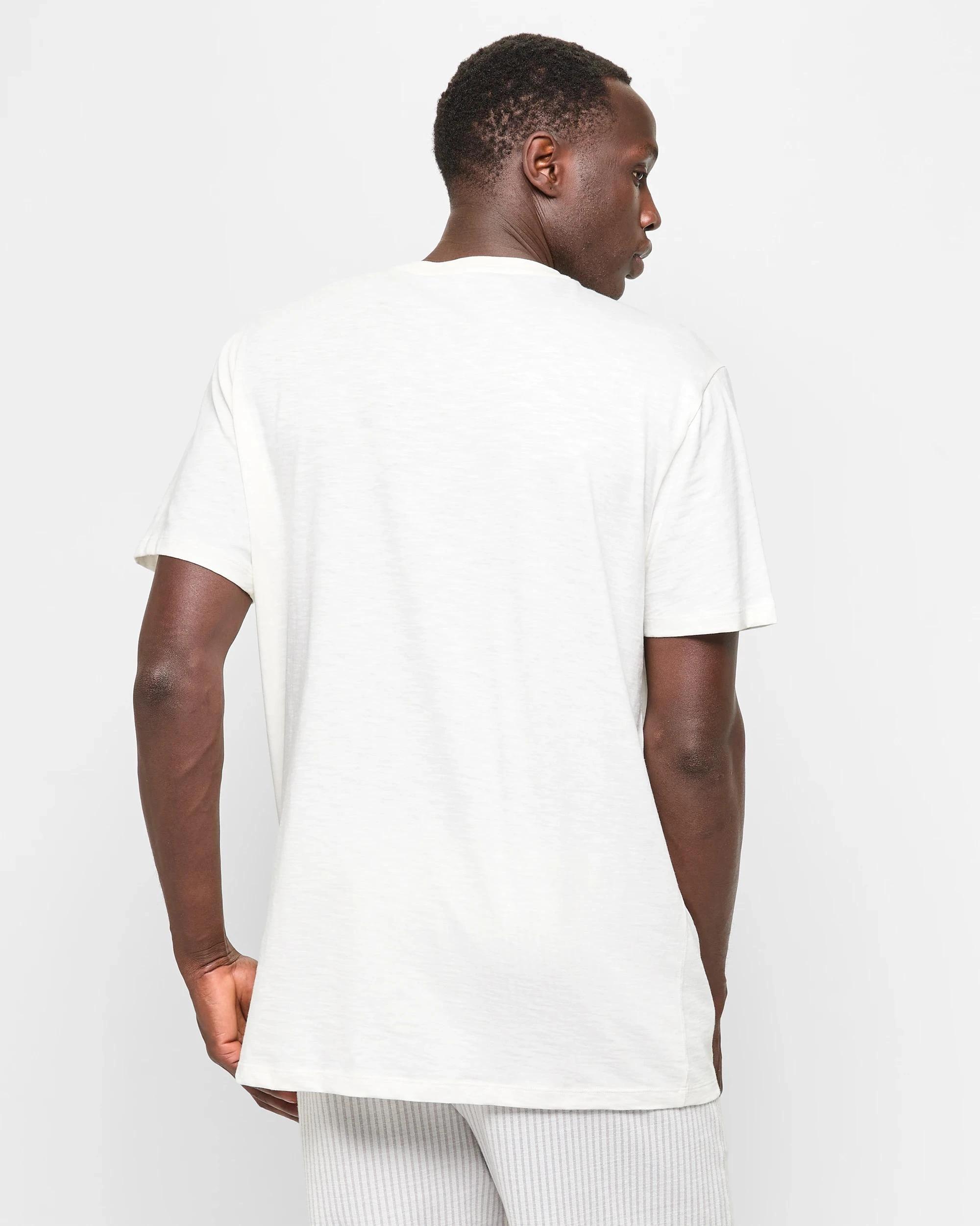 4 Australian Cotton Print Sleep T-Shirt - Maxx WHITE GOOD ENERGY, 4 of 5