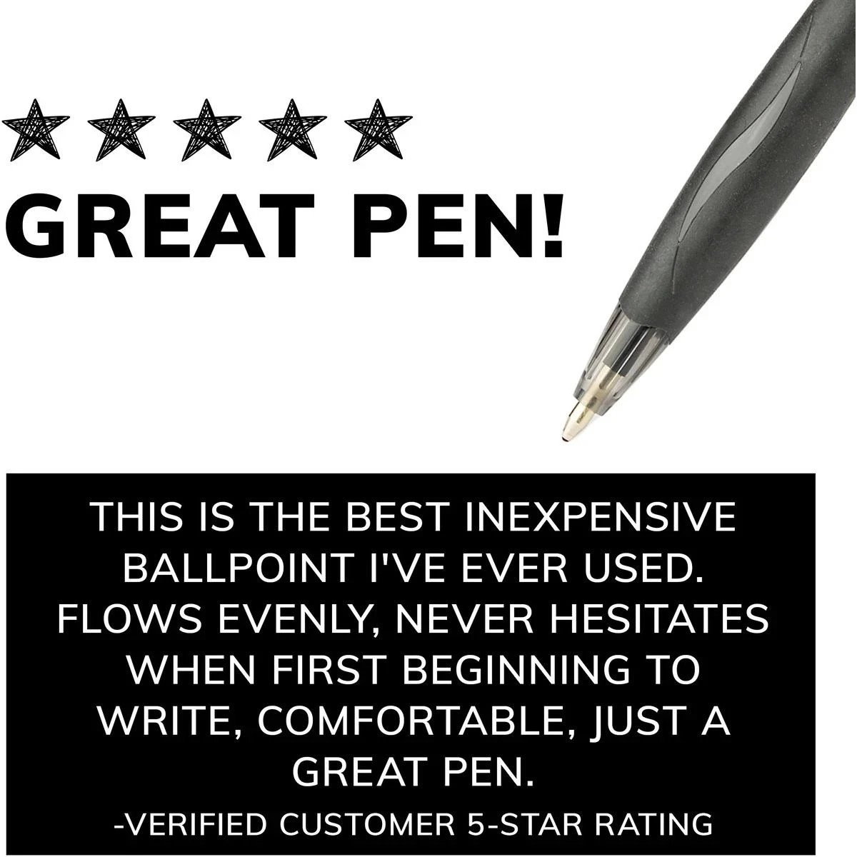 9 BIC Atlantis Ball Pens - 4 Pack - Black, 9 of 9