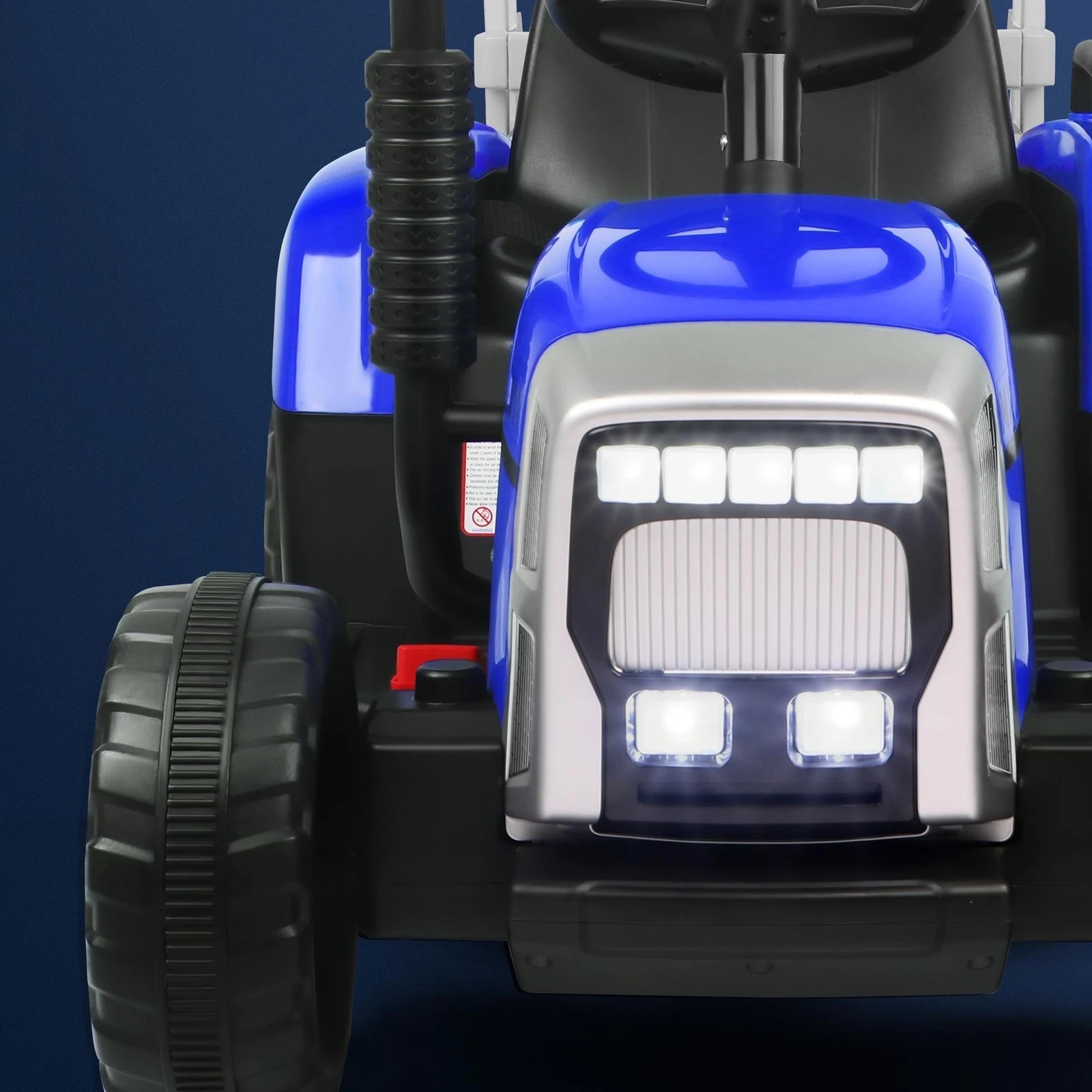 3 Alfordson Kids Ride On Car Tractor 12V Electric Toy Vehicle Child Toddlers - Blue, 3 of 10