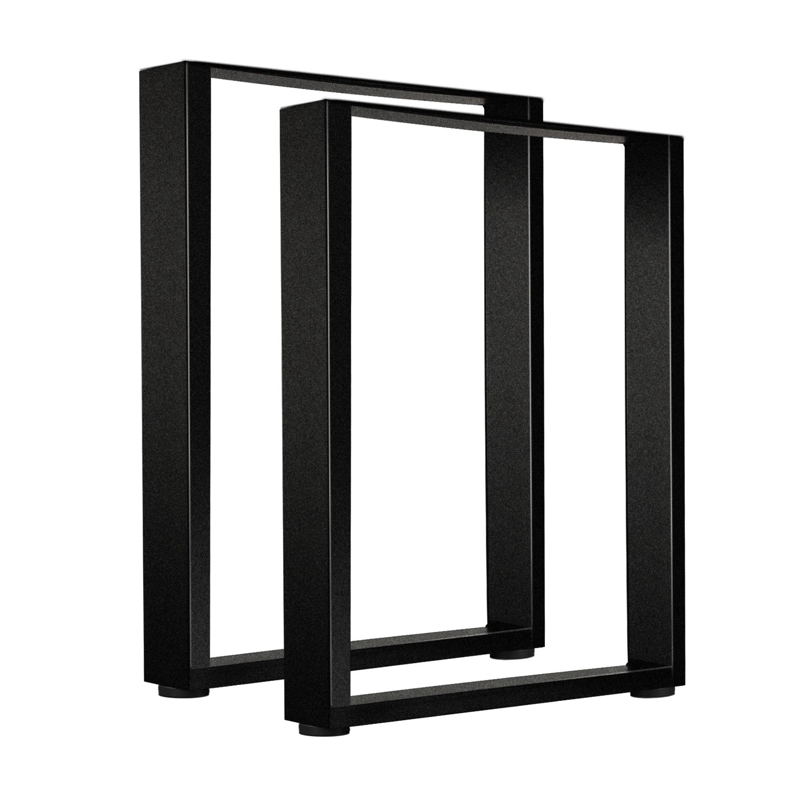 1 Oikiture 2X Coffee Dining Table Legs Bench Box Steel Metal Industrial 71 X 50CM - Black, 1 of 2