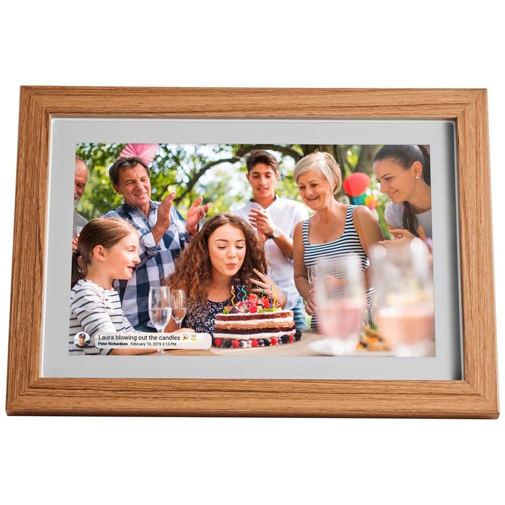 1 Jackson Frameo 10.1" Smart Photo Frame 16GB Oak, 1 of 3