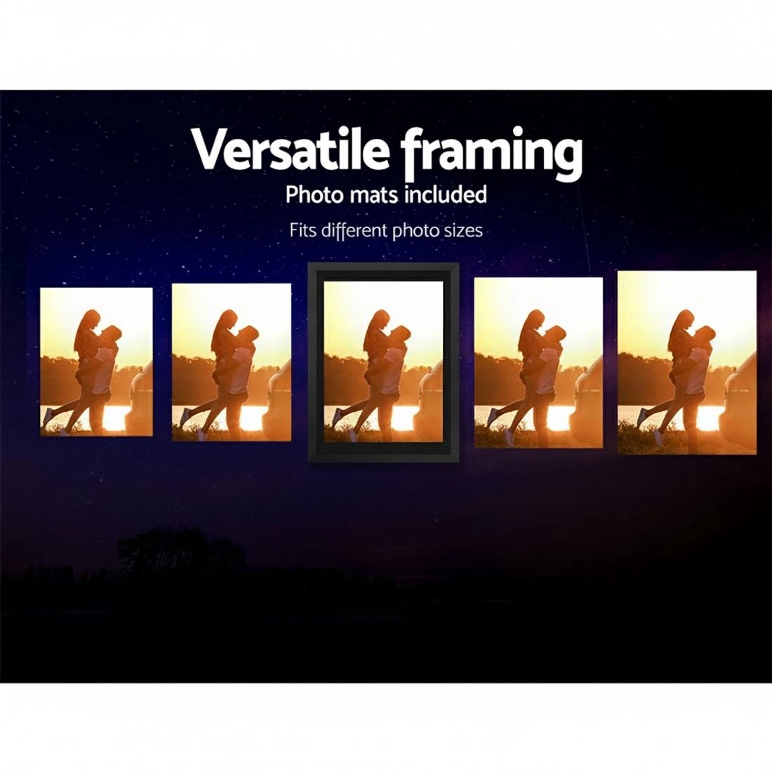 4 Artiss Photo Frames Art Holder 11PCS 5x7" 6x8" 8x10" - Black, 4 of 7