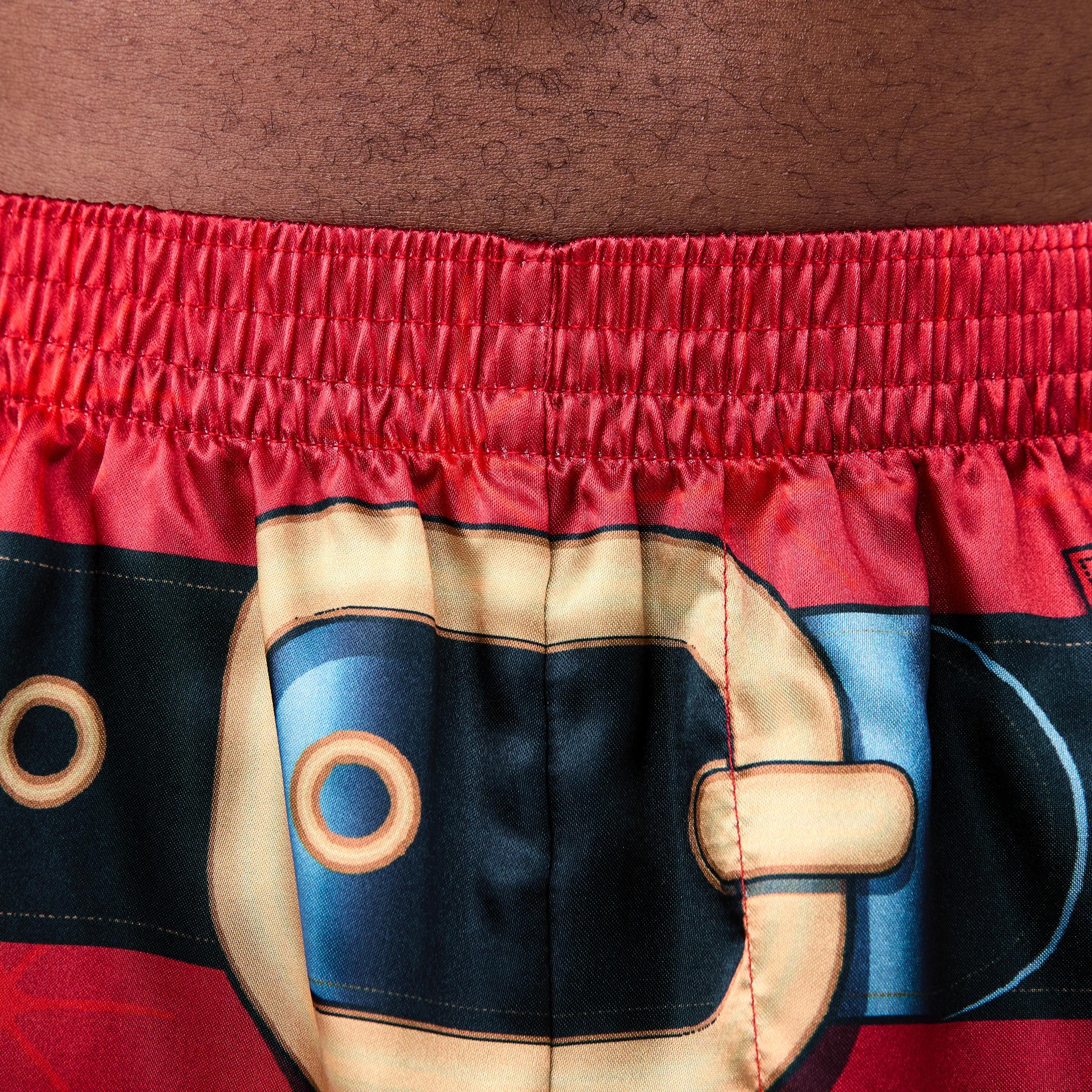 5 Printed Satin Boxers with Santa Hat Snta Hat26, 5 of 6