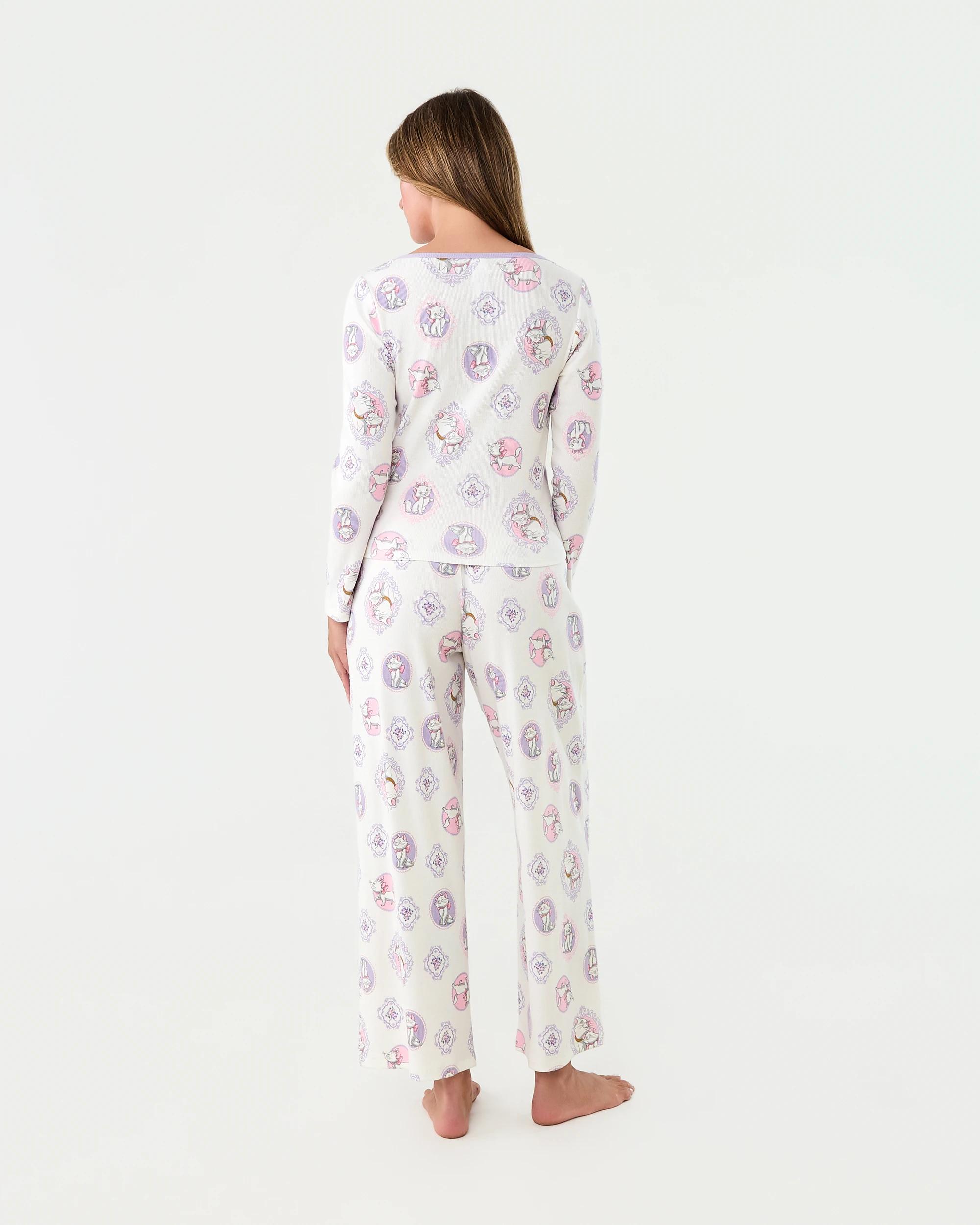 3 Aristocats License Henley Rib Top and Pants Pyjama Set Aristocats, 3 of 7