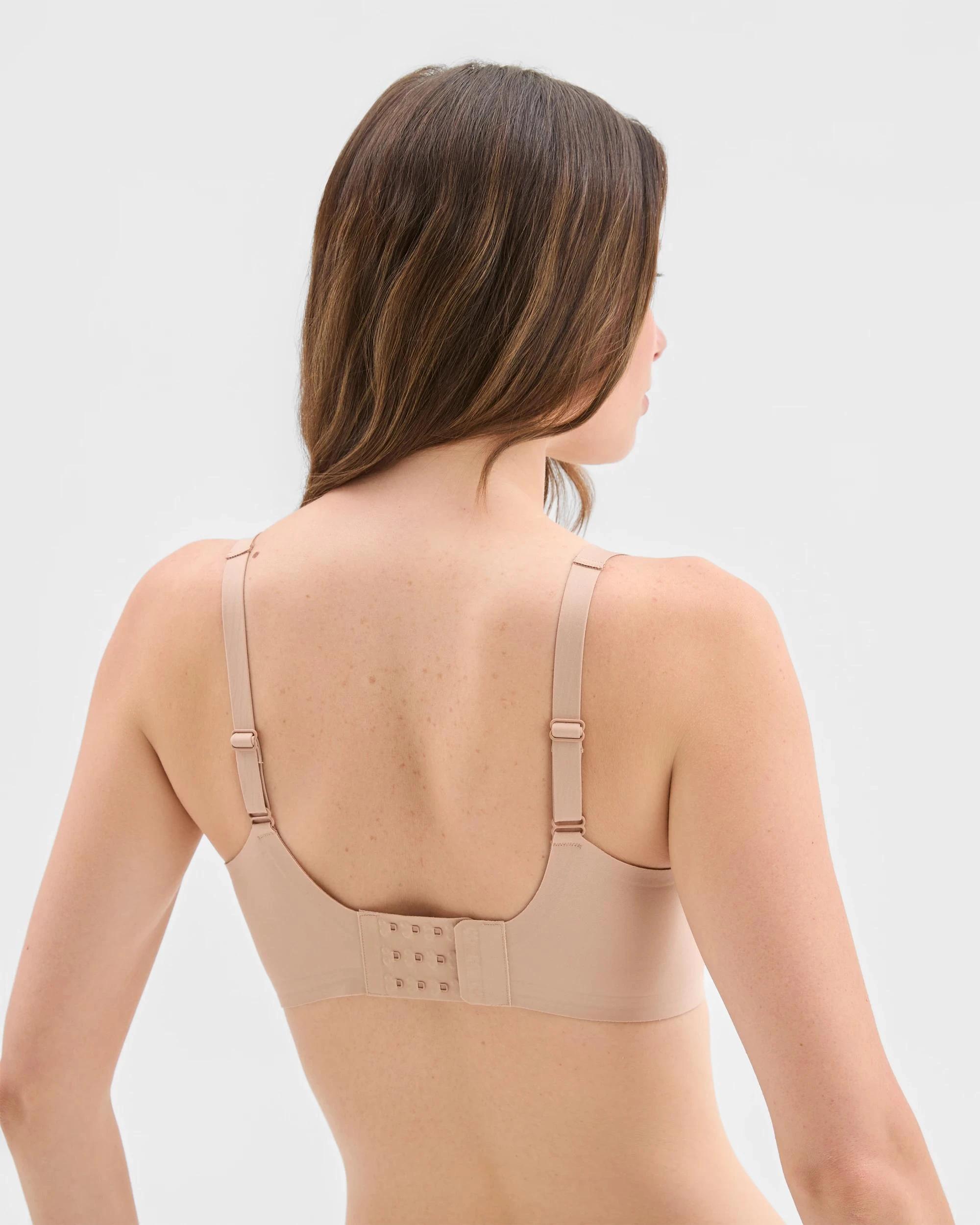 3 Target Woman Smooth Moves No Show Bonded Wirefree Crop Bra LATTE, 3 of 3
