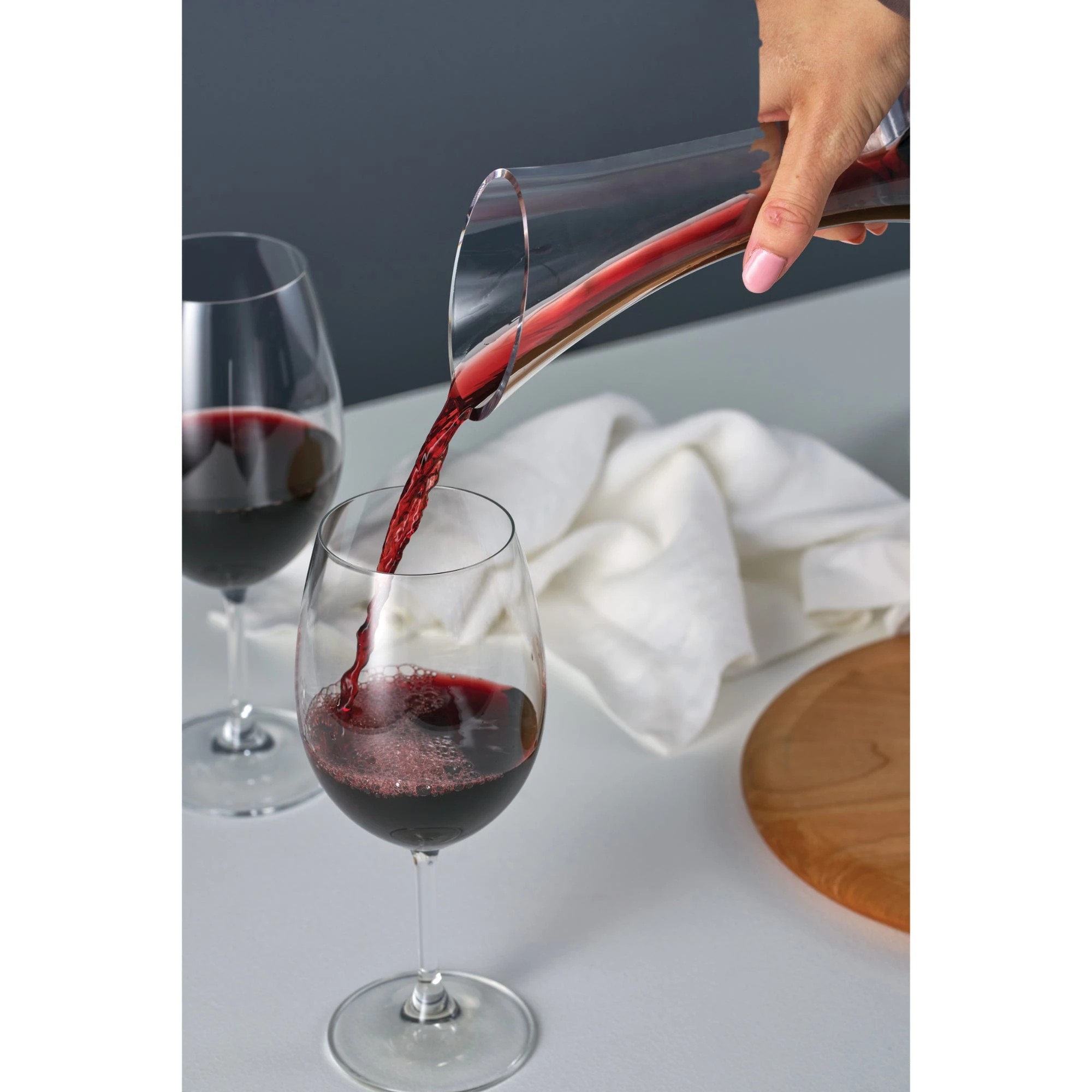 4 Wilkie Brothers Kinross 1.2L Glass Wine Decanter - Clear, 4 of 6