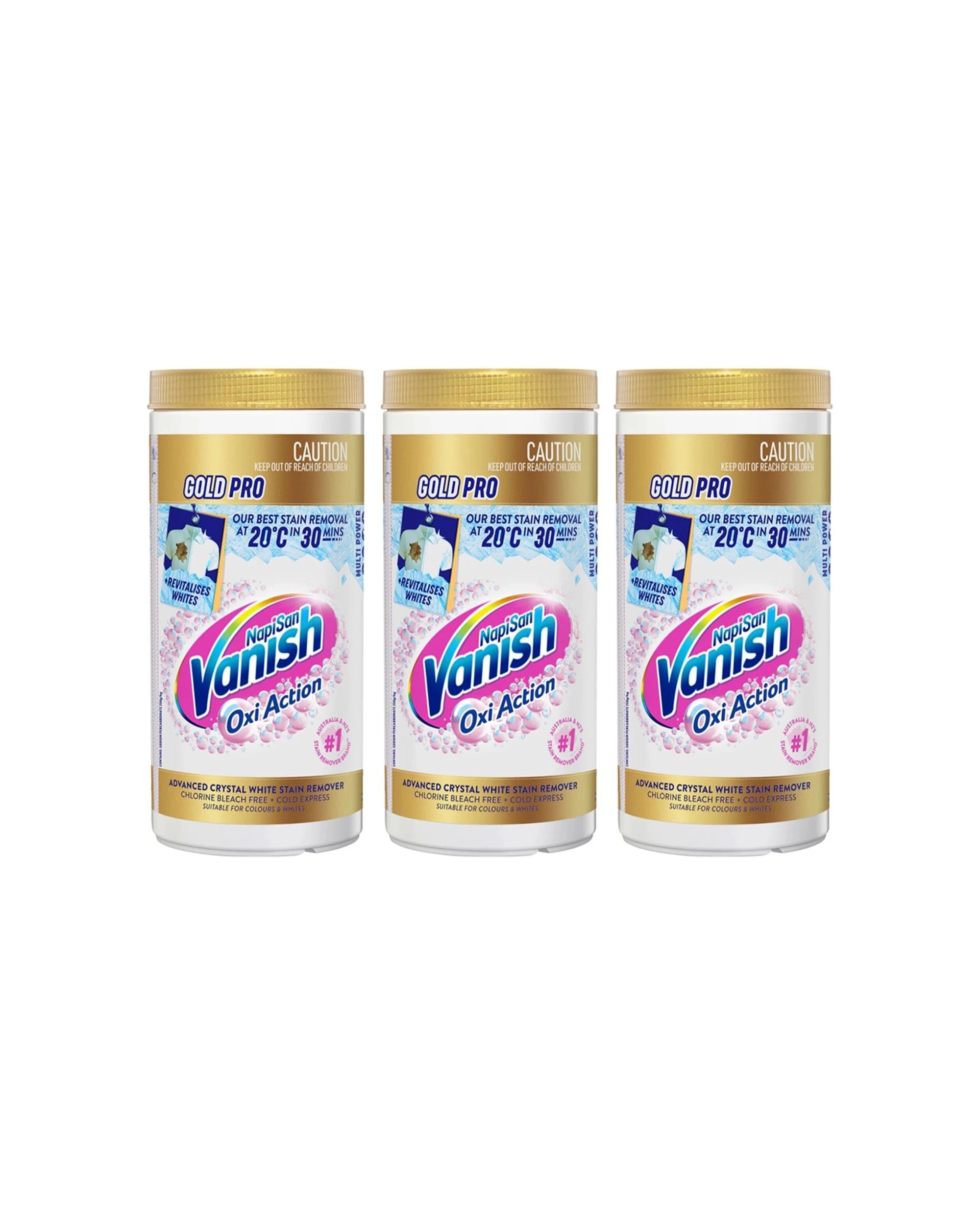 1 Vanish 3PK Napisan Pro Stain Remover Powder For Colour And Whites 2kg - Multi, 1 of 2