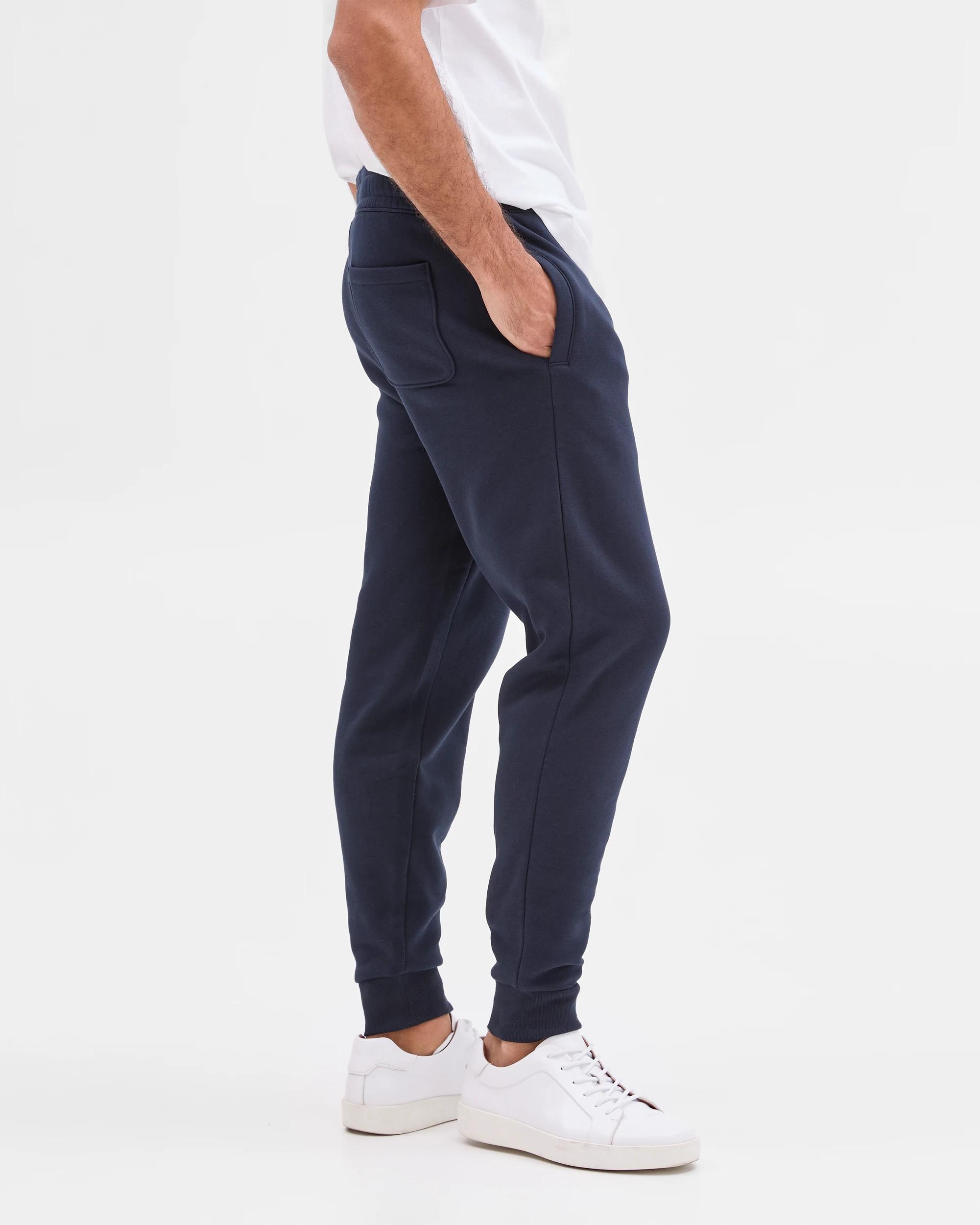 2 Target Man Australian Cotton Blend Cuffed Trackpants NAVY, 2 of 4
