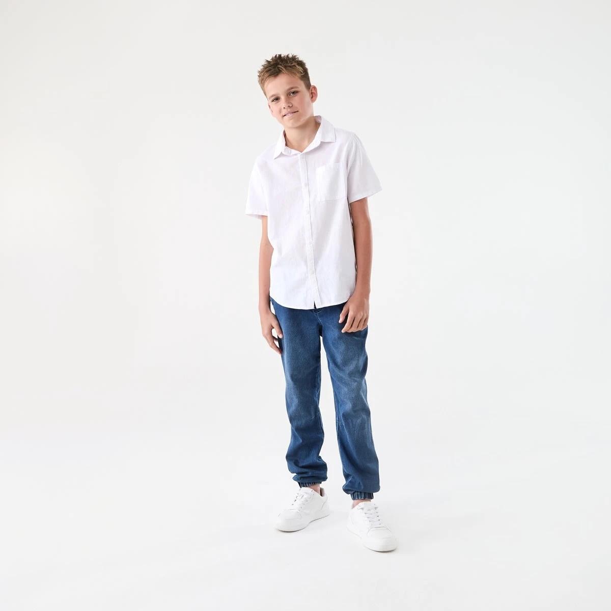 6 Short Sleeve Linen Shirt WHITE, 6 of 7
