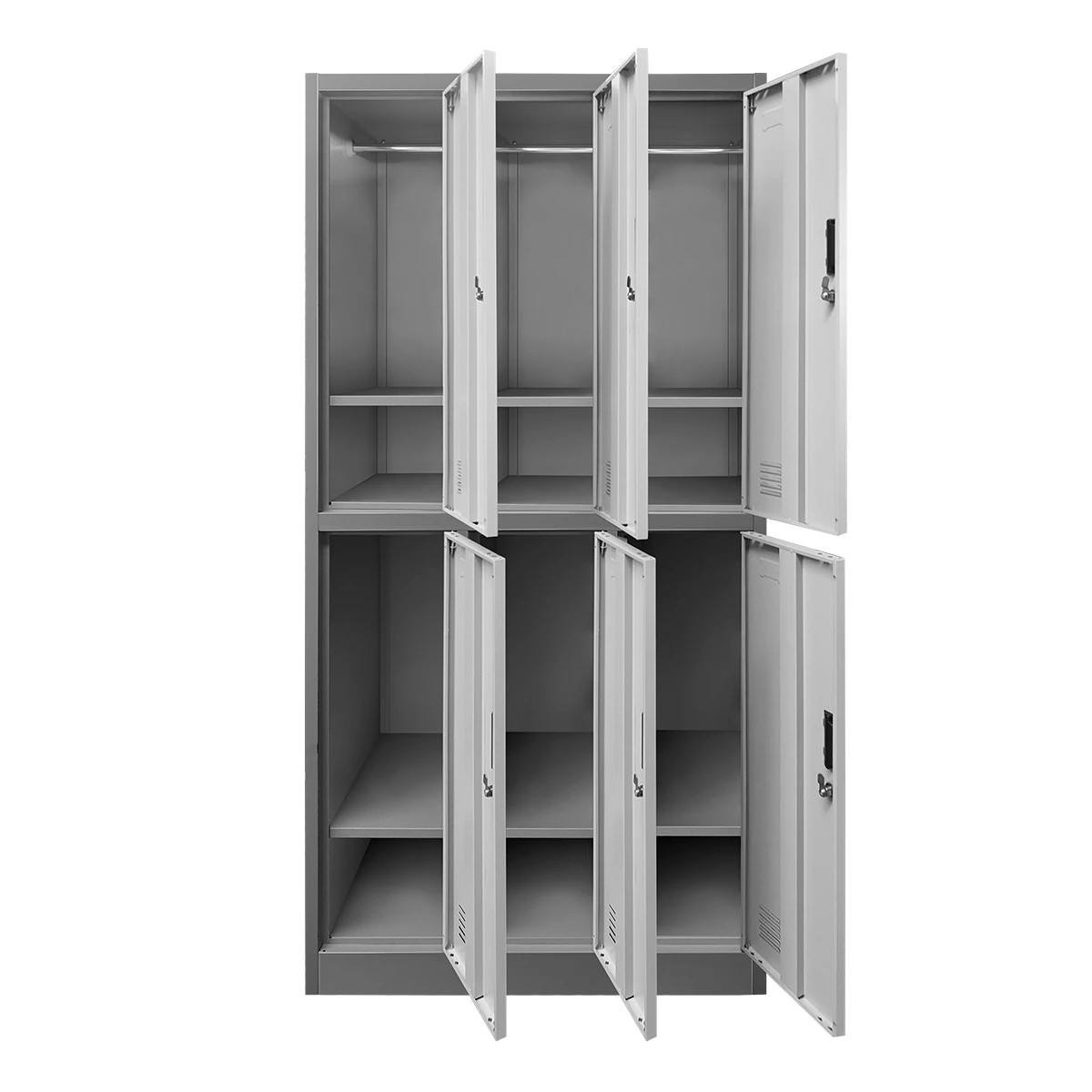5 Ausway 6 Doors Locker Cabinet Steel Storage Cupboard for Office School Gym, 5 of 8