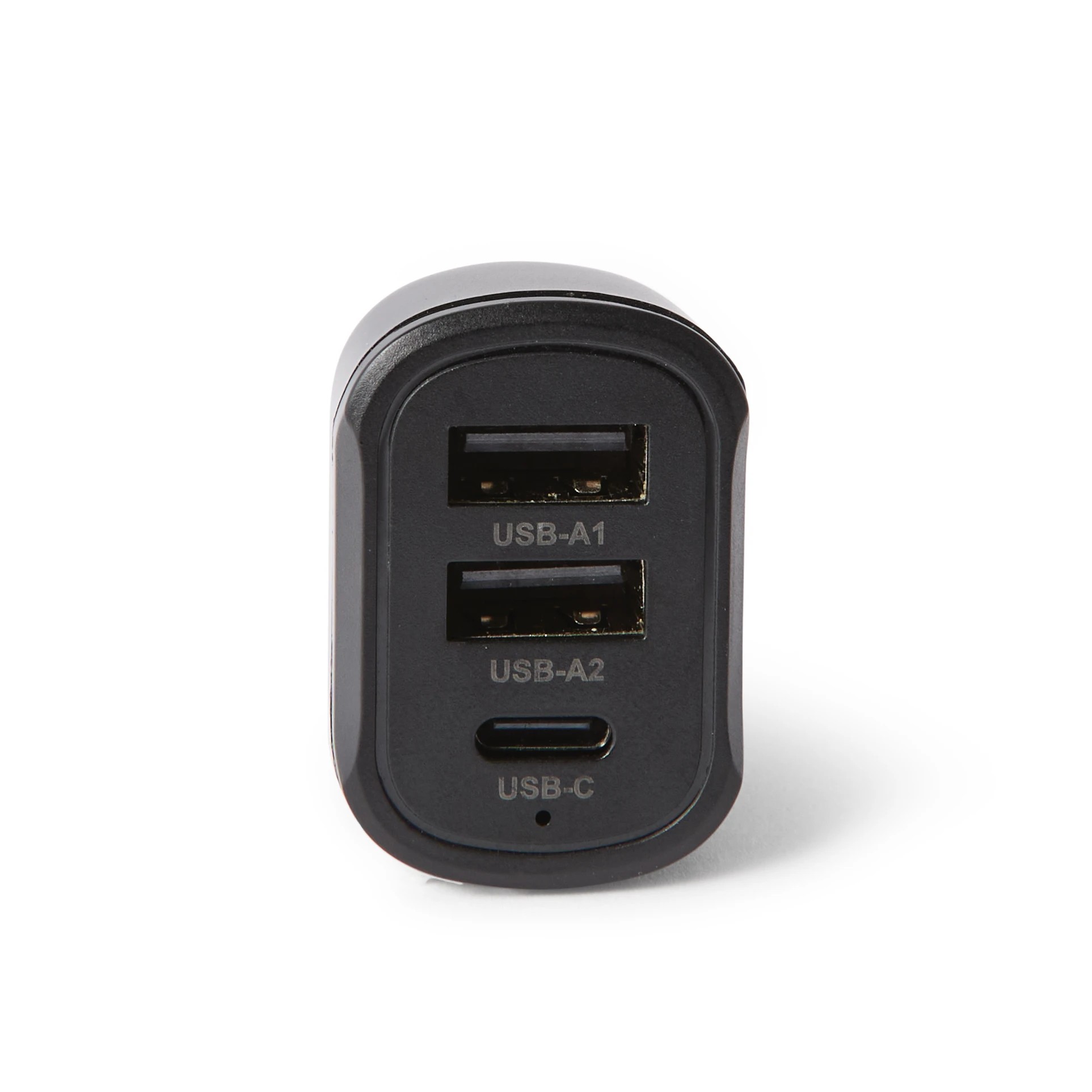 2 Car Charger with USB and USB-C - Black, 2 of 5