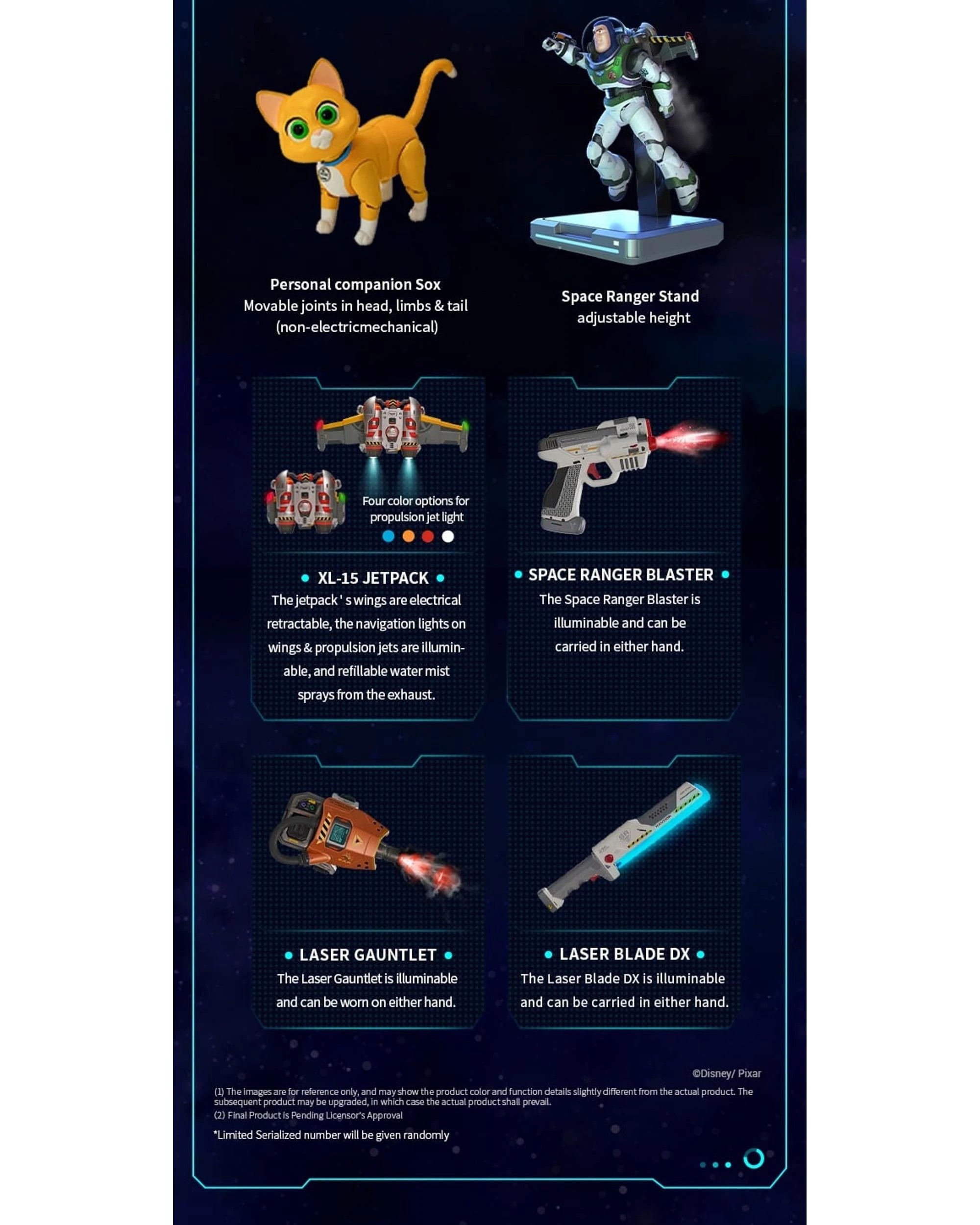 8 Robosen Buzz Lightyear Infinity Pack Limited Edition Robot, 8 of 10