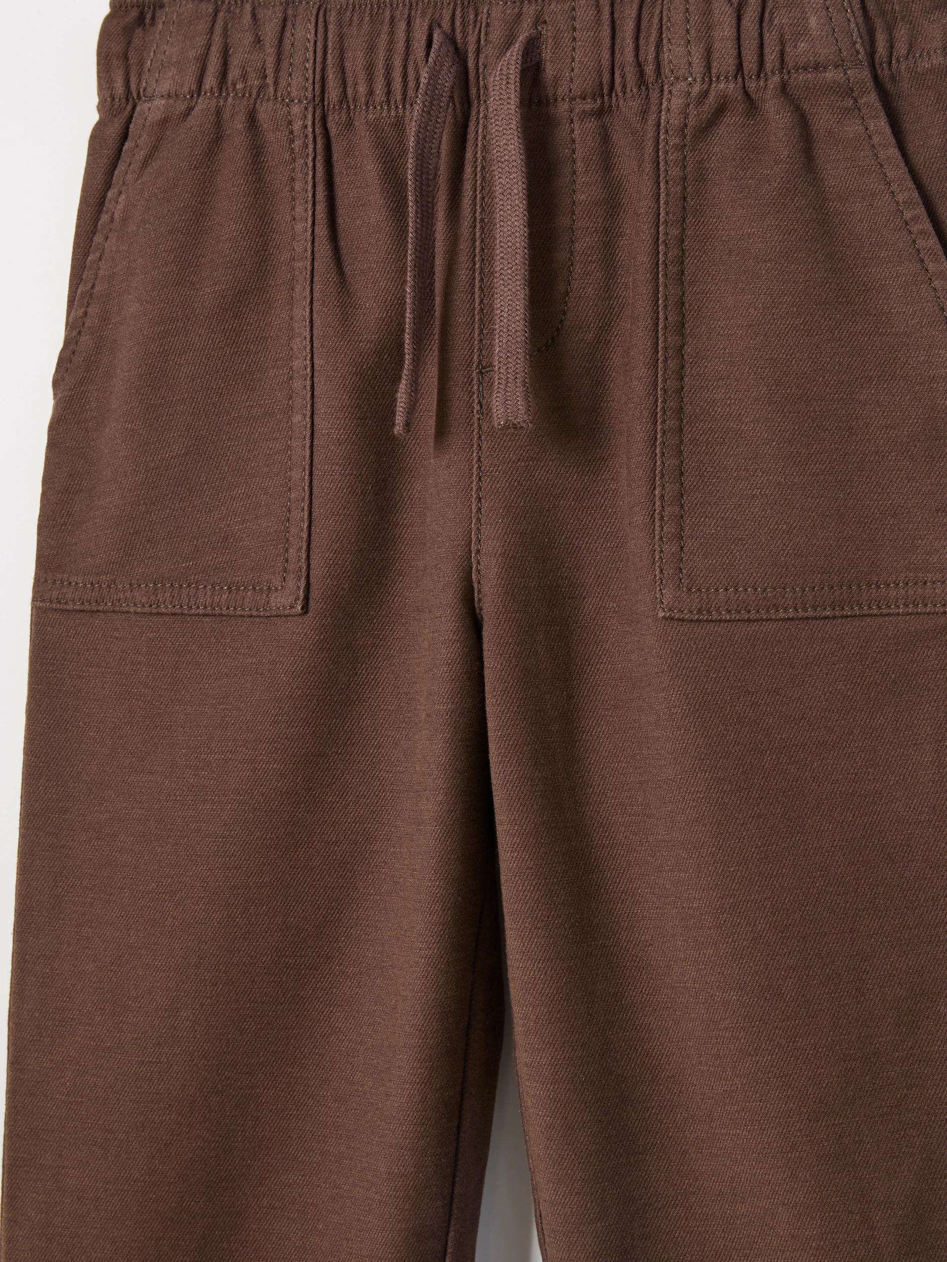 6 Target Kids Australian Cotton Blend Everyday Pants BROWN, 6 of 6