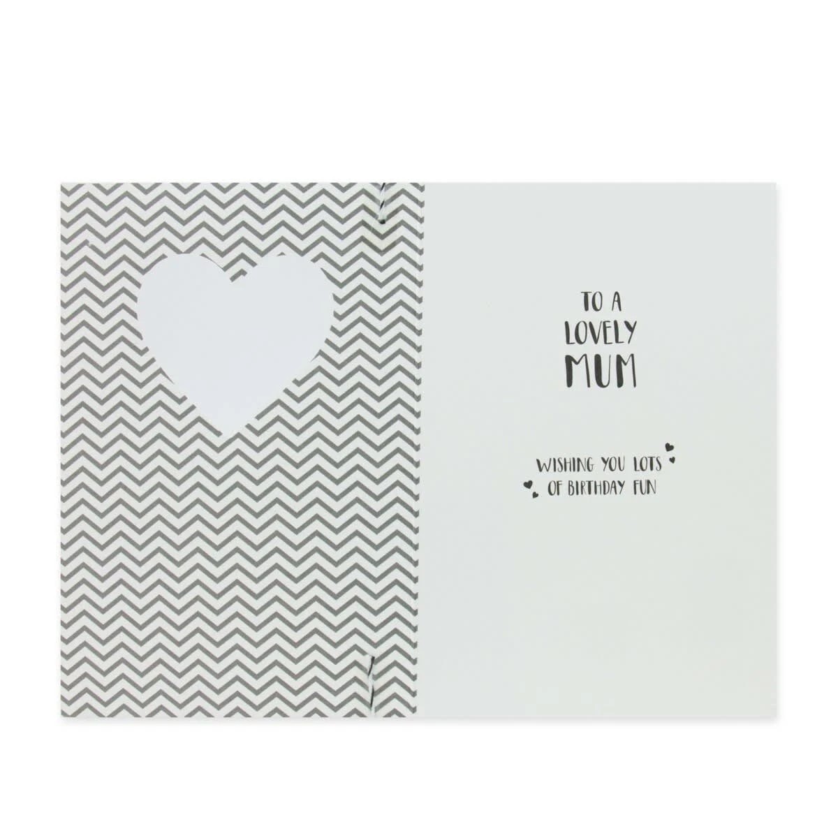 2 Connections from Hallmark Birthday Card for Mum - Gold Glitter Chevron, 2 of 3