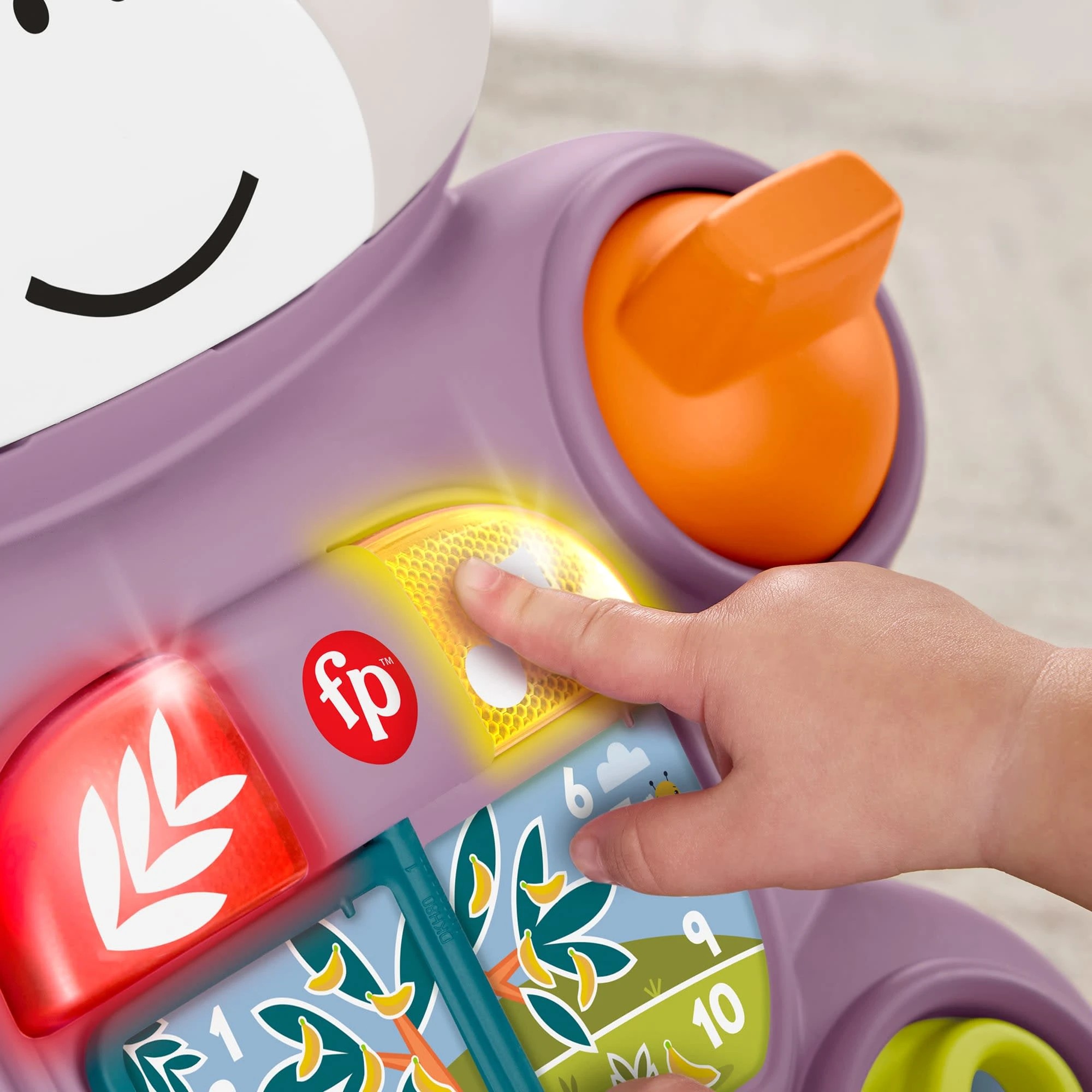 5 Fisher Price Learn with Me Purple Monkey Walker, 5 of 6