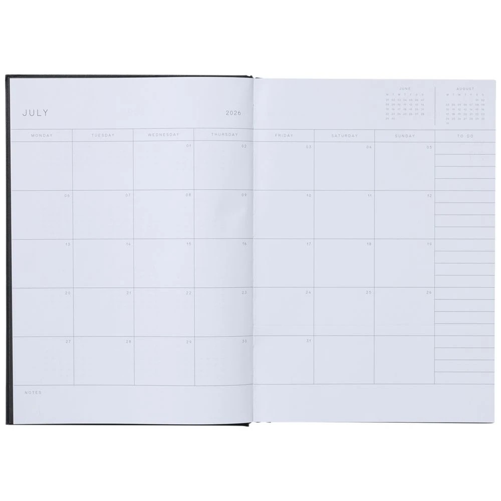 4 Keji A4 Day to Page FY26/27 Diary Black, 4 of 6