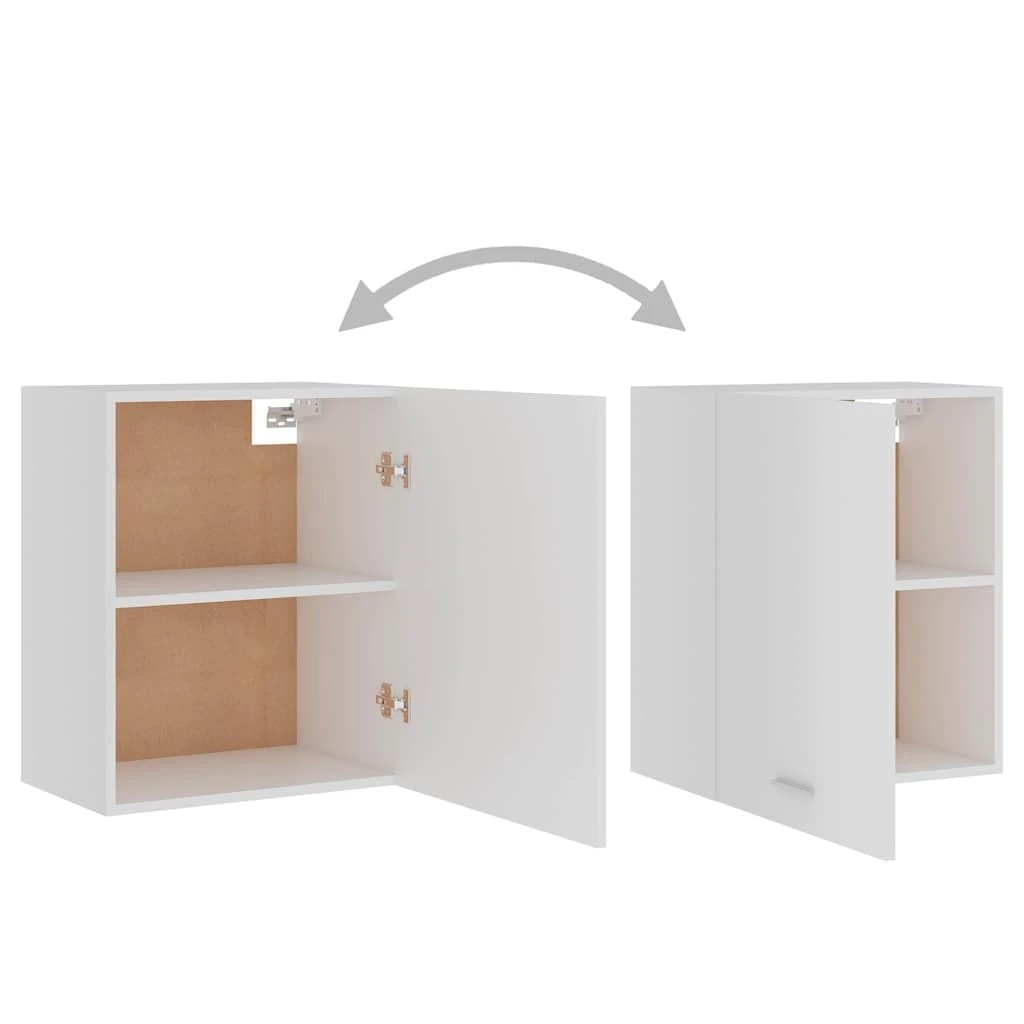 4 Vidaxl Kitchen Cabinet Hanging Cabinet, Hanging Cabinets - White, 4 of 8