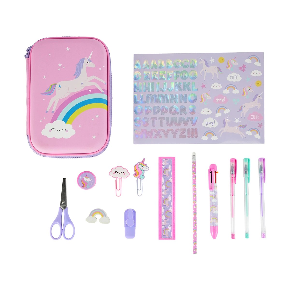 1 Pencil Case Set - Unicorn, 1 of 10