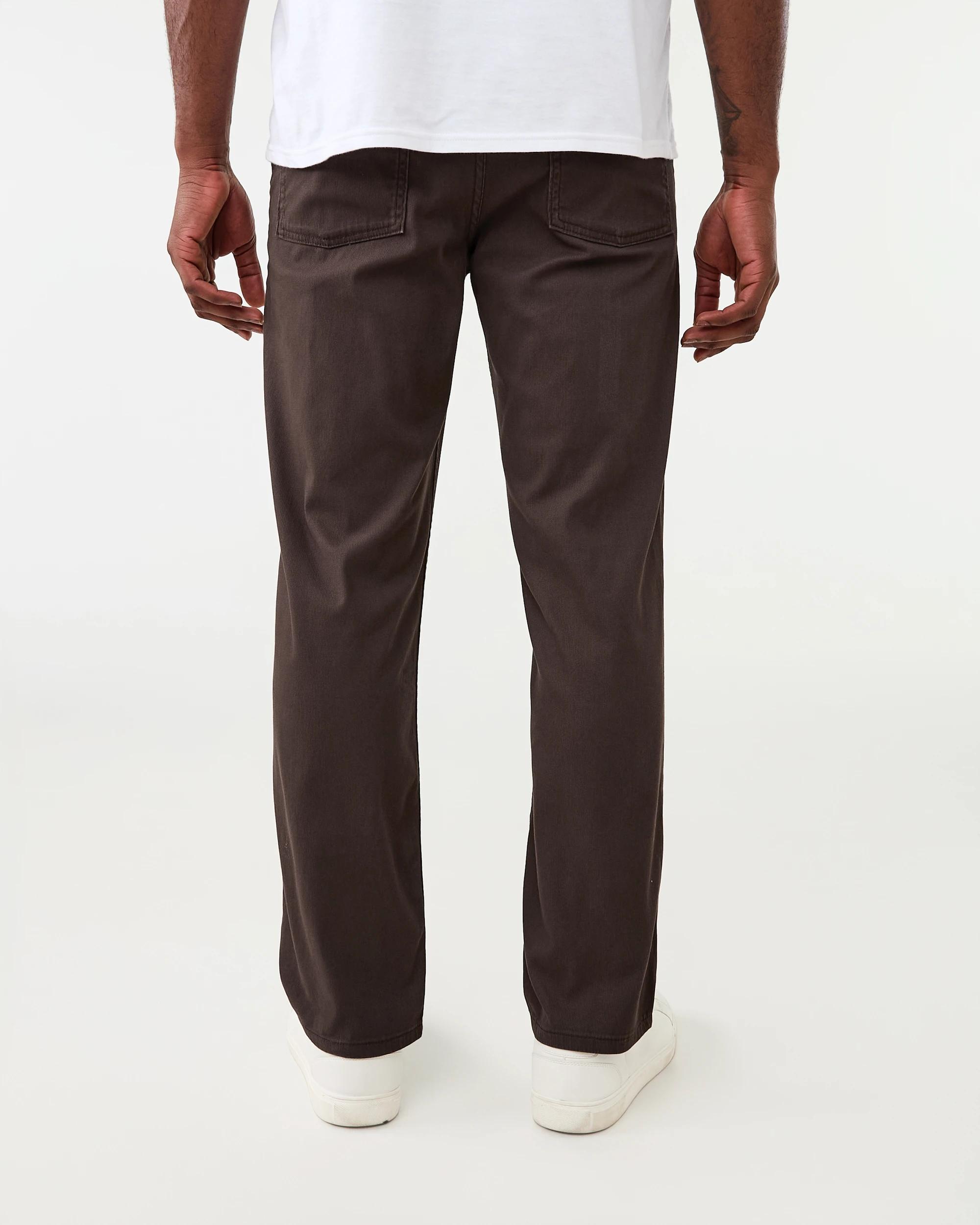 3 Straight Textured Jeans Brn Mulch, 3 of 6