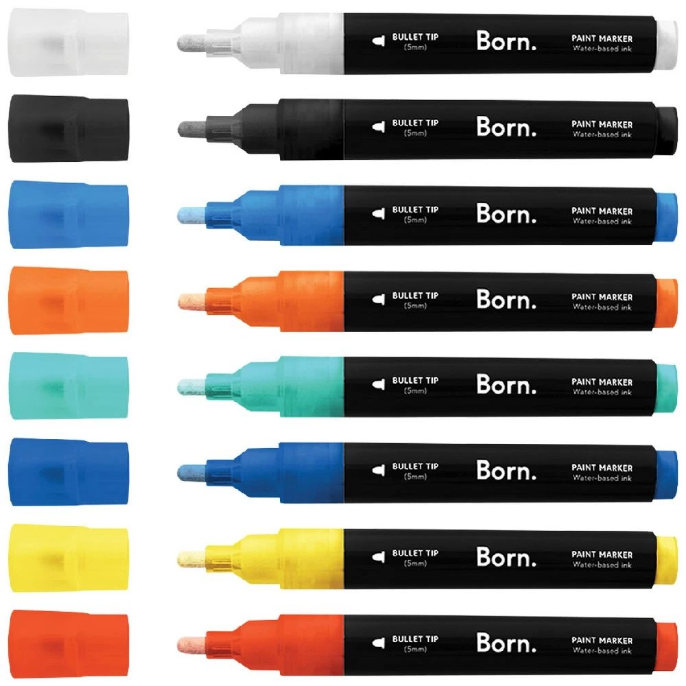 2 Born Acrylic Paint Marker 5mm Classics 8 Pack, 2 of 4