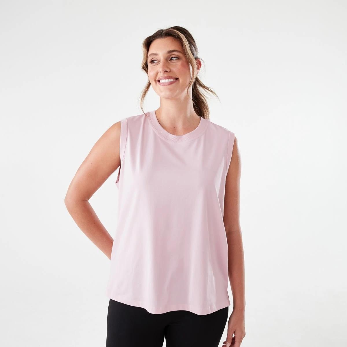 1 Active Womens Muscle Tank Aura Pink, 1 of 6