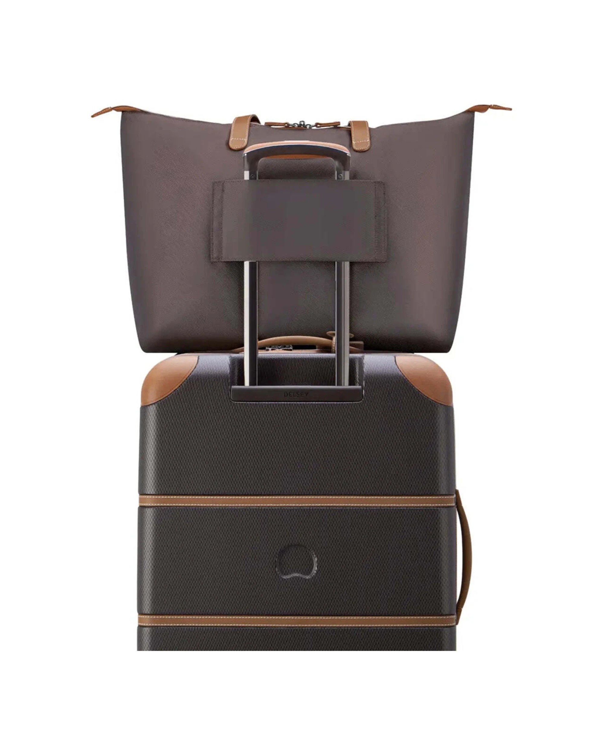 5 Delsey Chatelet Air 2.0 Tote Bag Recycled Polyester 37L Capacity - Brown, 5 of 6