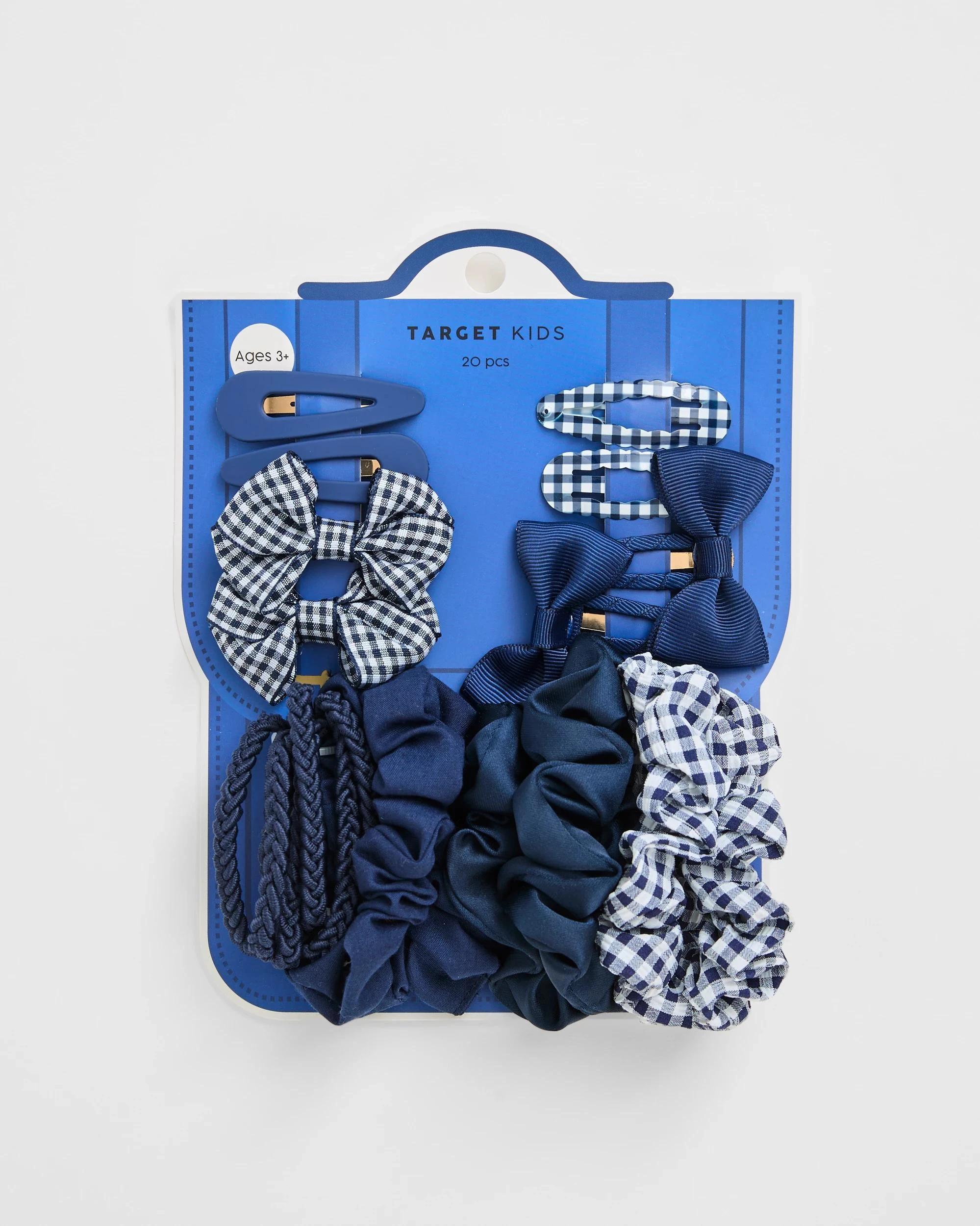 2 Target Kids Kids Back To School 20 Piece Hair Accessories Set NAVY BLUE, 2 of 3