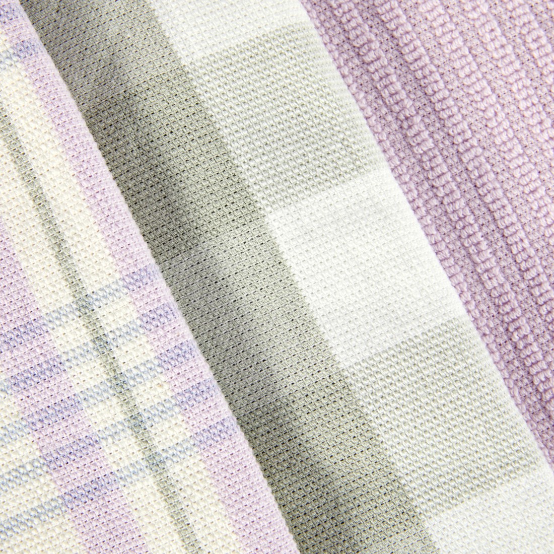 2 3 Pack Lilac Gingham Tea Towels, 2 of 6