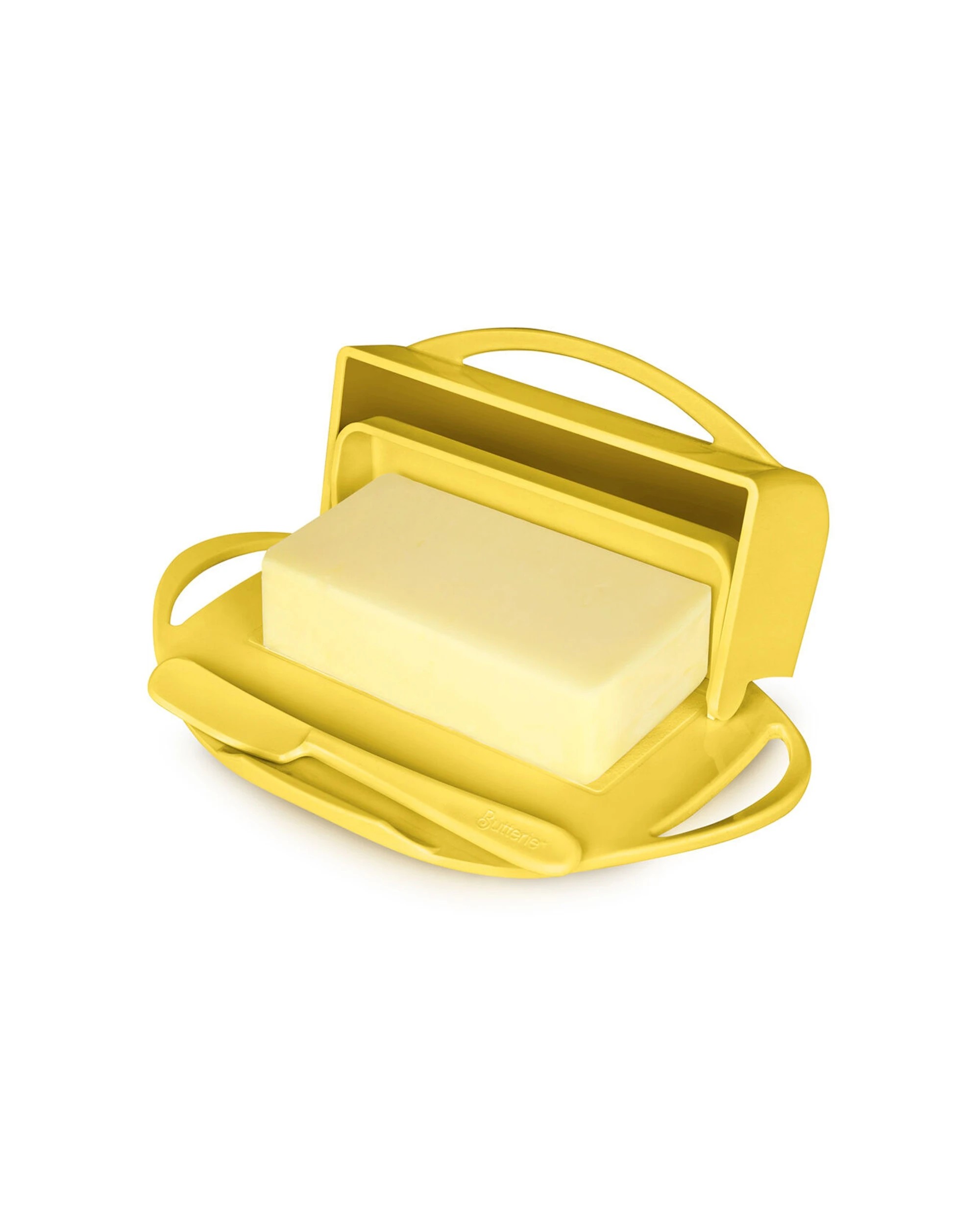 3 Butterie Flip Top Butter Dish Kitchen Storage 250g Capacity - Yellow, 3 of 7