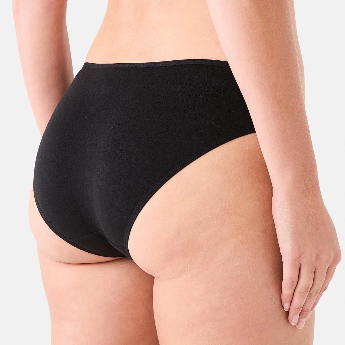 5 5 Pack Cotton Stretch Bikini Briefs BLACK, 5 of 6