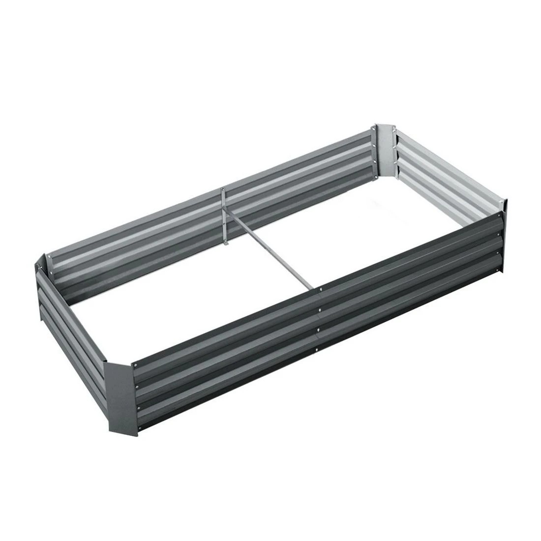 3 Green Fingers Garden Bed 210x90cm Planter Box Raised Container Galvanised Steel - Grey, 3 of 7