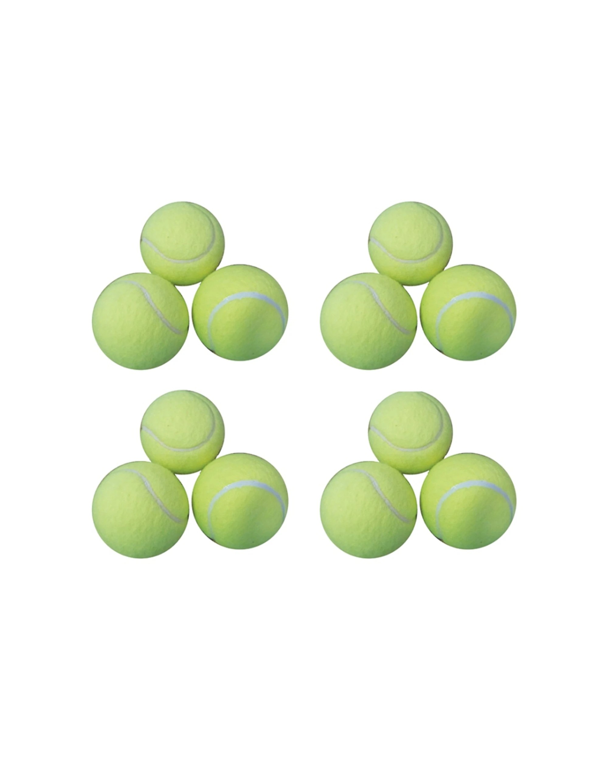 1 Victor Sports 12pc Tennis Ball Pressureless Training Balls Set - Yellow, 1 of 1